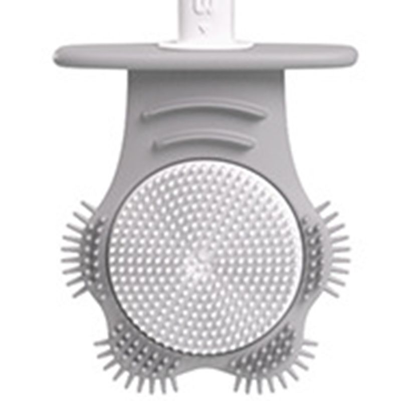 Toilet Brush Dual Color Double Sided Plastic with Detachable Handle Cat Claw view 2