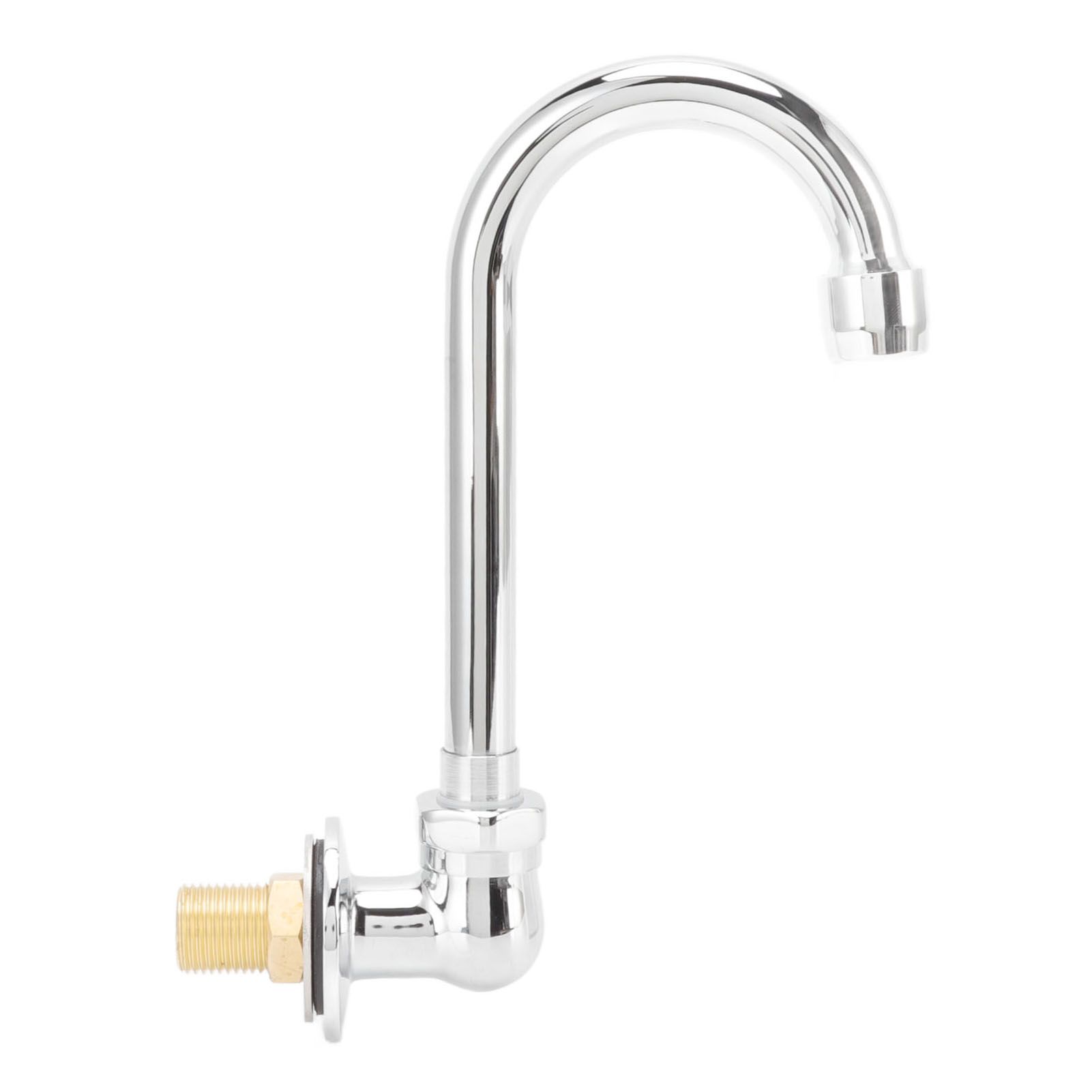 Foot Pedal Faucet Stainless Steel G1/2 Thread Wall Mounted Knee Valve Basin