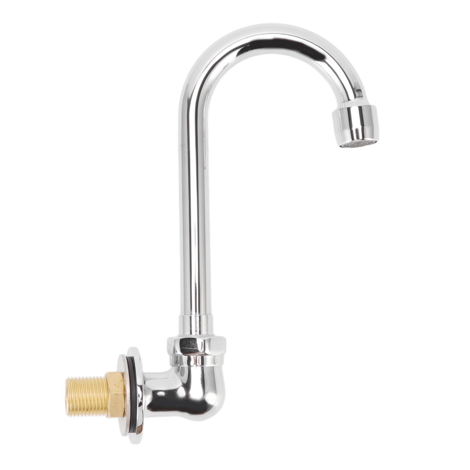 Foot Pedal Faucet Stainless Steel G1/2 Thread Wall Mounted Knee Valve Basin view 3