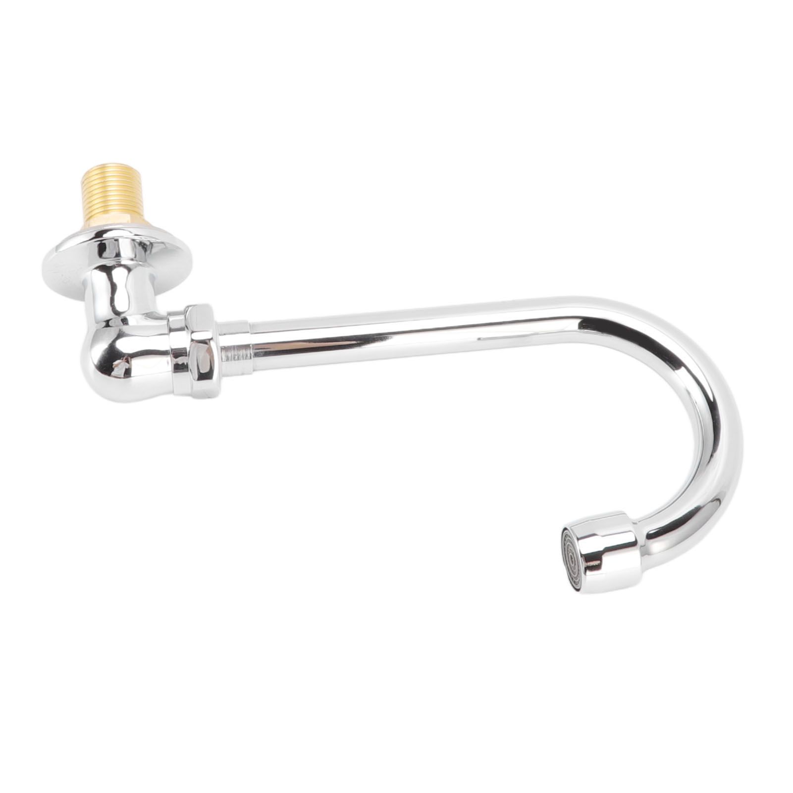 Foot Pedal Faucet Stainless Steel G1/2 Thread Wall Mounted Knee Valve Basin view 8