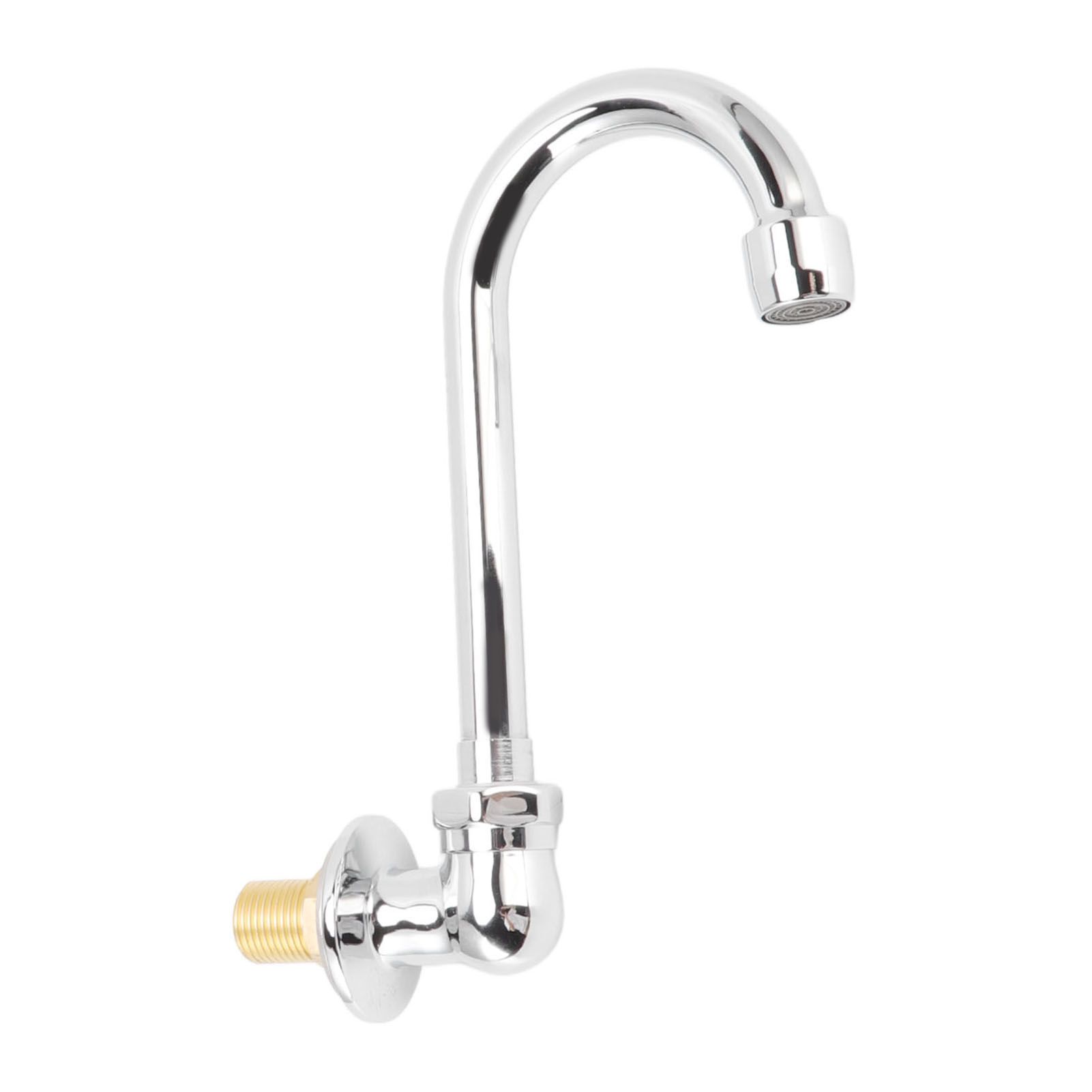 Foot Pedal Faucet Stainless Steel G1/2 Thread Wall Mounted Knee Valve Basin view 10