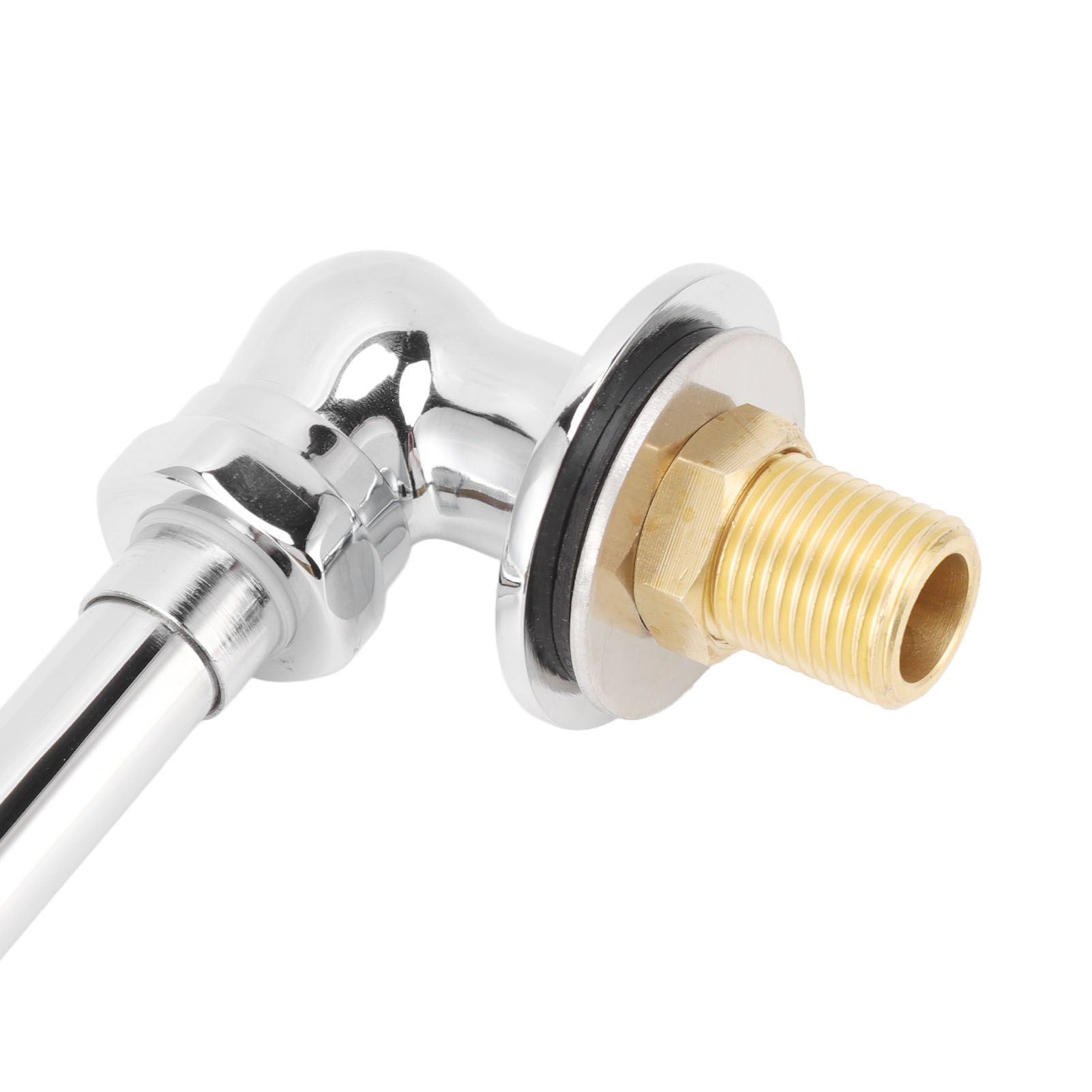 Foot Pedal Faucet Stainless Steel G1/2 Thread Wall Mounted Knee Valve Basin view 13