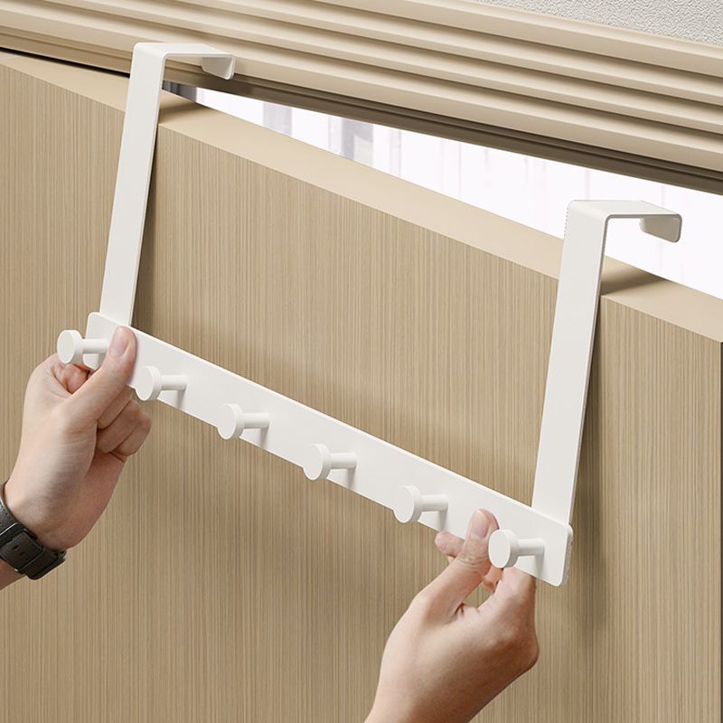 Door Hook Hanger Punch Free Seamless Long Arm Quiet Aluminum Over Door Hooks view 3