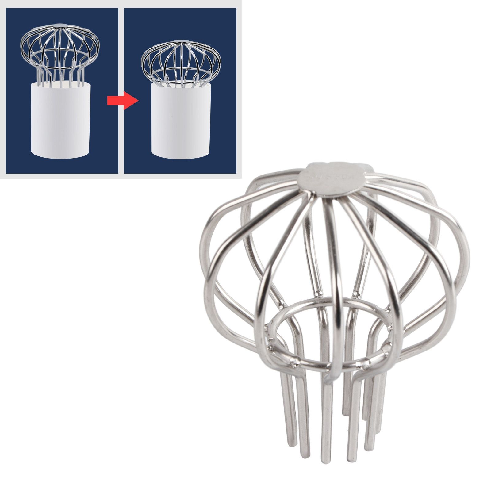 Outdoor Roof Drain Stainless Steel Anti Blocking Round Line Cap Floor Drain view 12