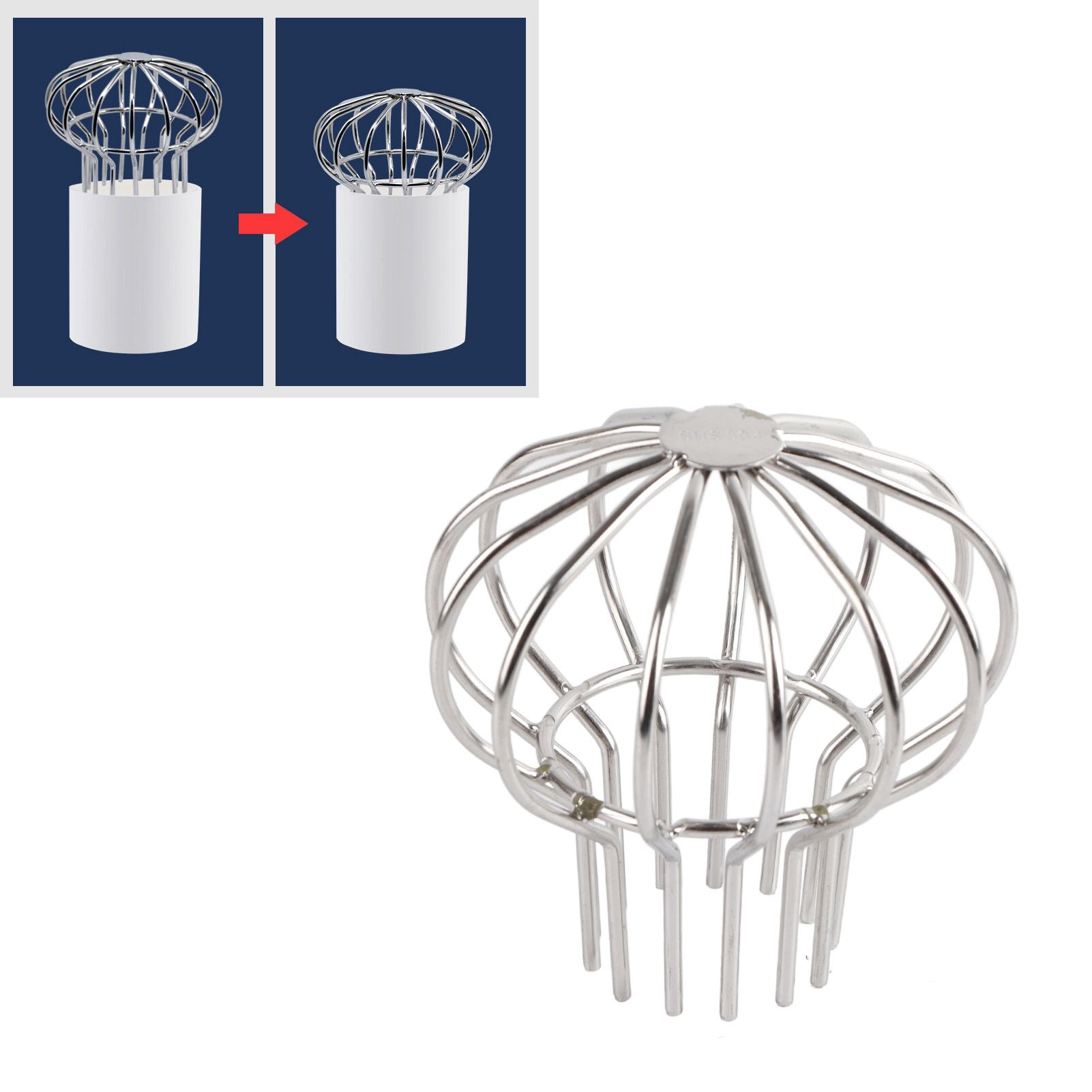 Outdoor Roof Drain Stainless Steel Anti Blocking Round Line Cap Floor Drain view 12