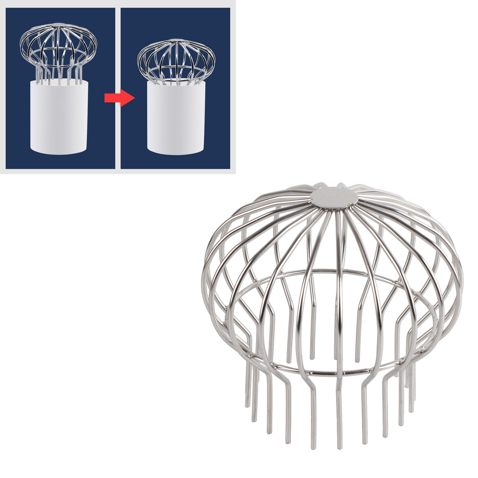 Outdoor Roof Drain Stainless Steel Anti Blocking Round Line Cap Floor Drain view 12