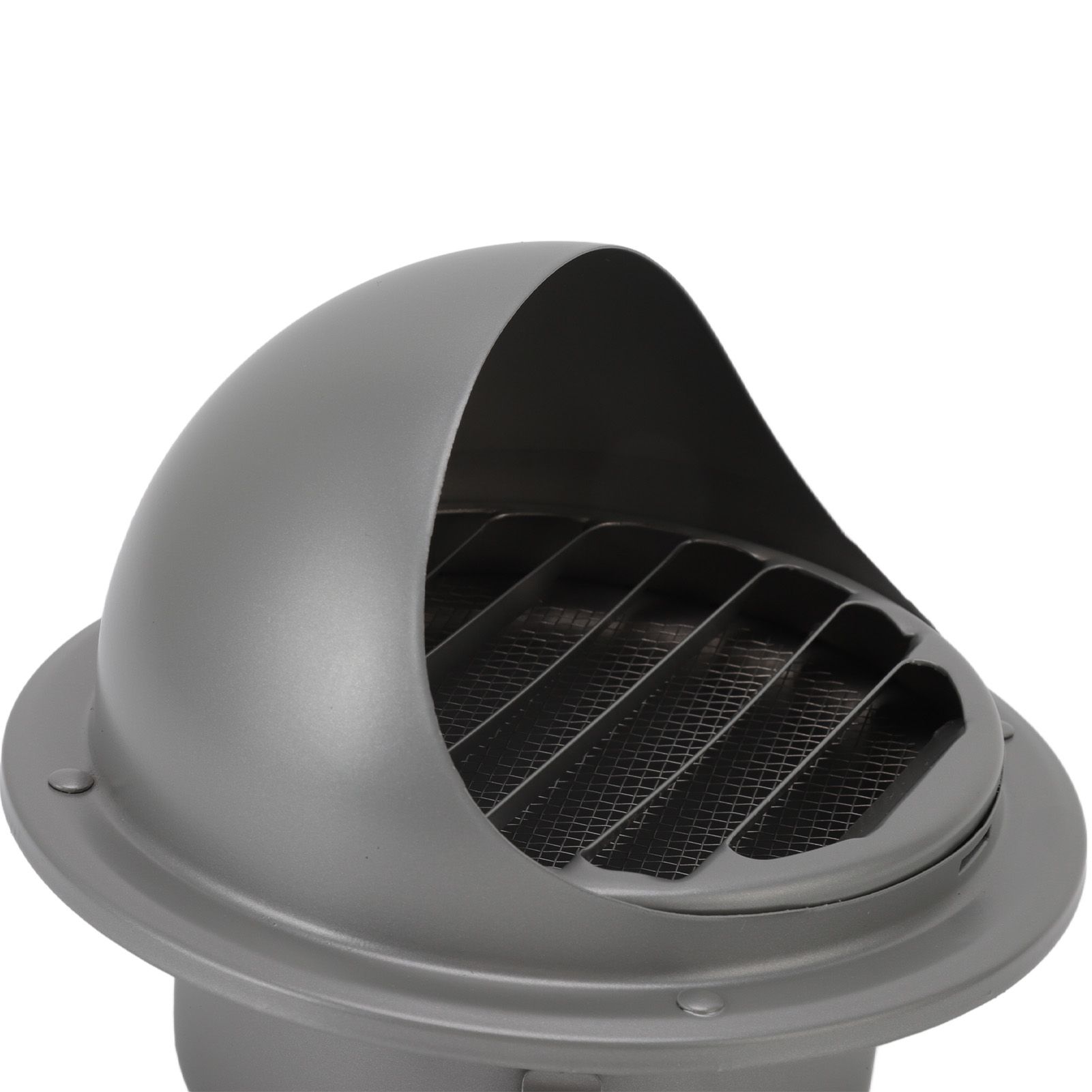 Stainless Steel Round Air Vent Louvered Cover Waterproof Windproof External view 13