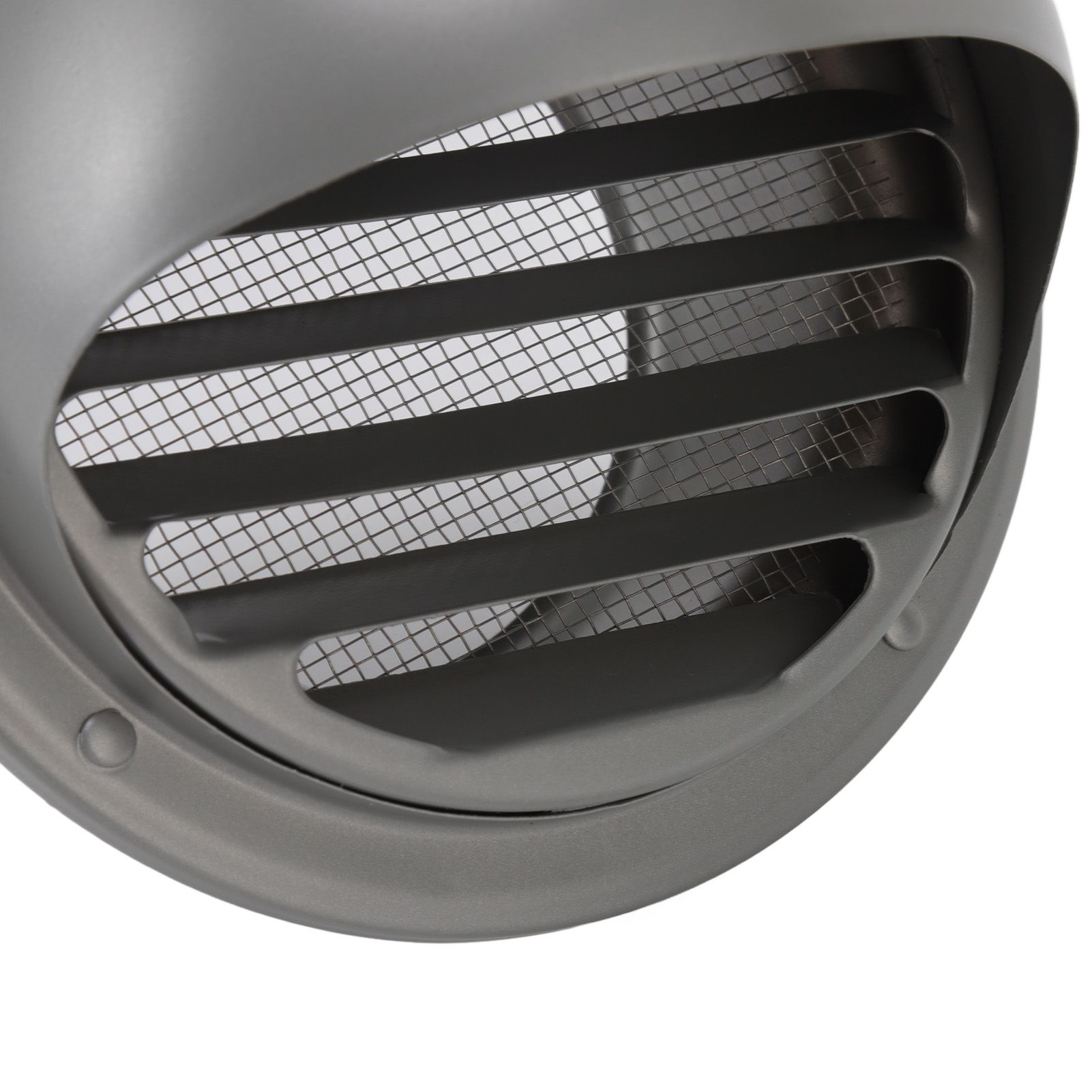 Stainless Steel Round Air Vent Louvered Cover Waterproof Windproof External view 15