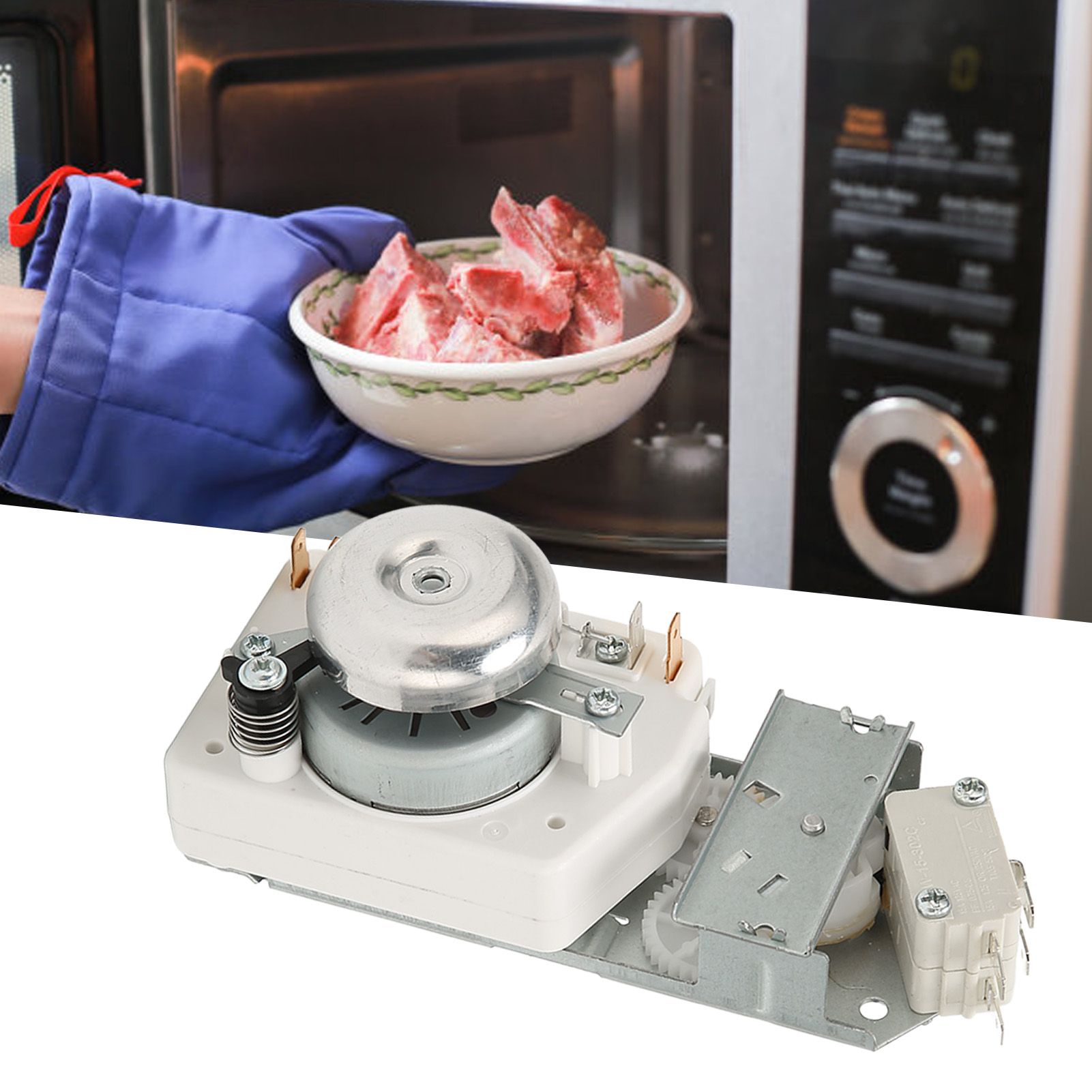 Microwave Oven Timer Stainless Steel Lightweight Time Controller with Barbecue view 11