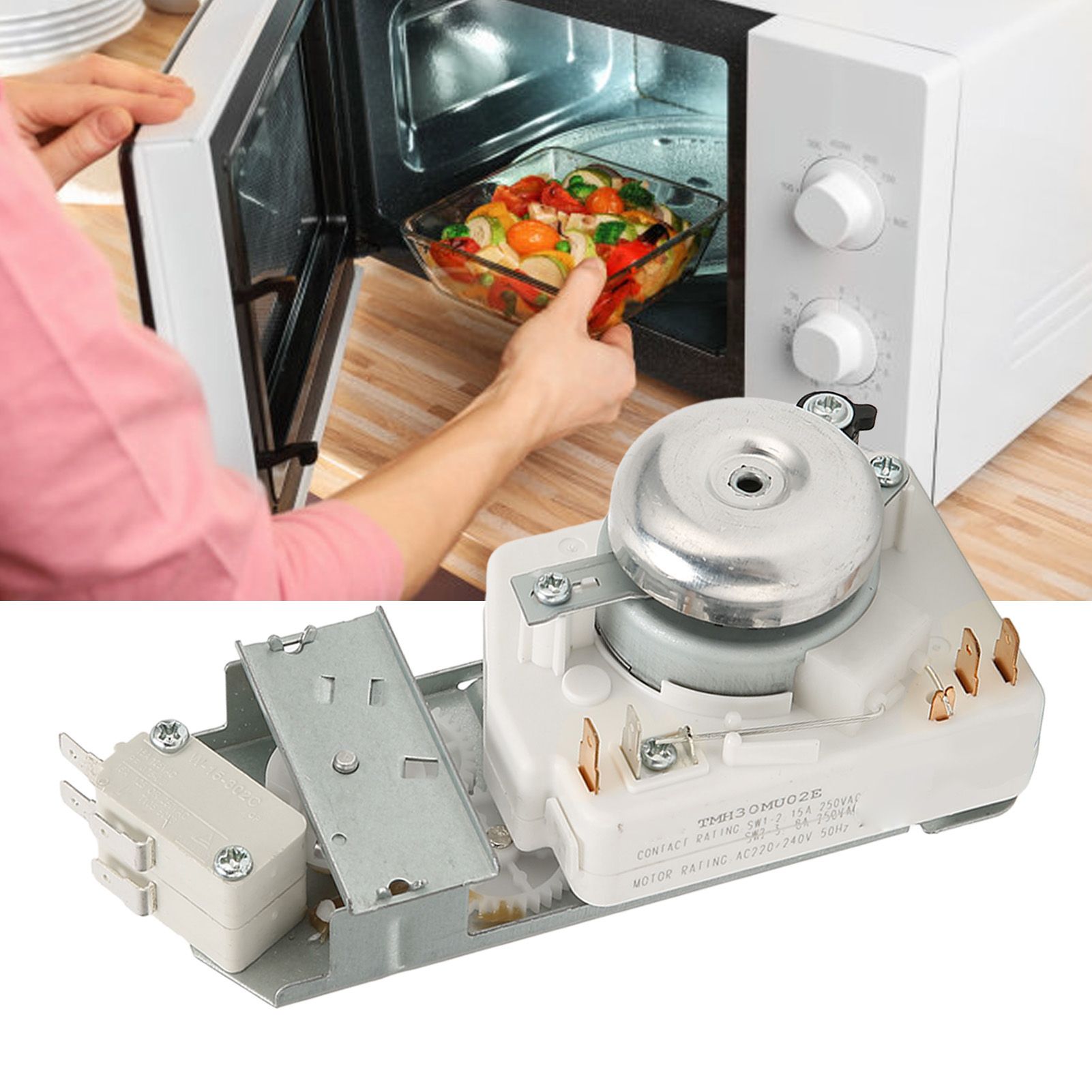 Microwave Oven Timer Stainless Steel Lightweight Time Controller with Barbecue view 12