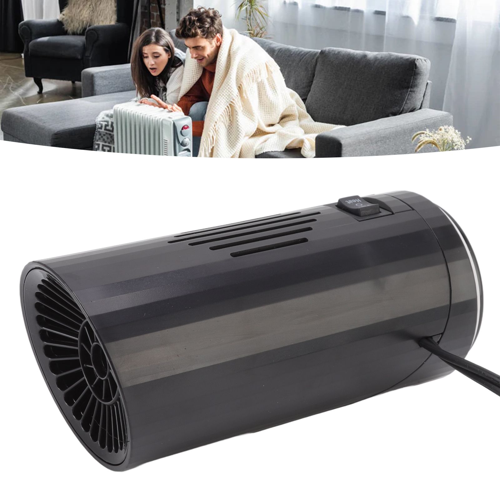 Black Portable Car Heater Quick Heating Automatic Overheat Protection Car view 11