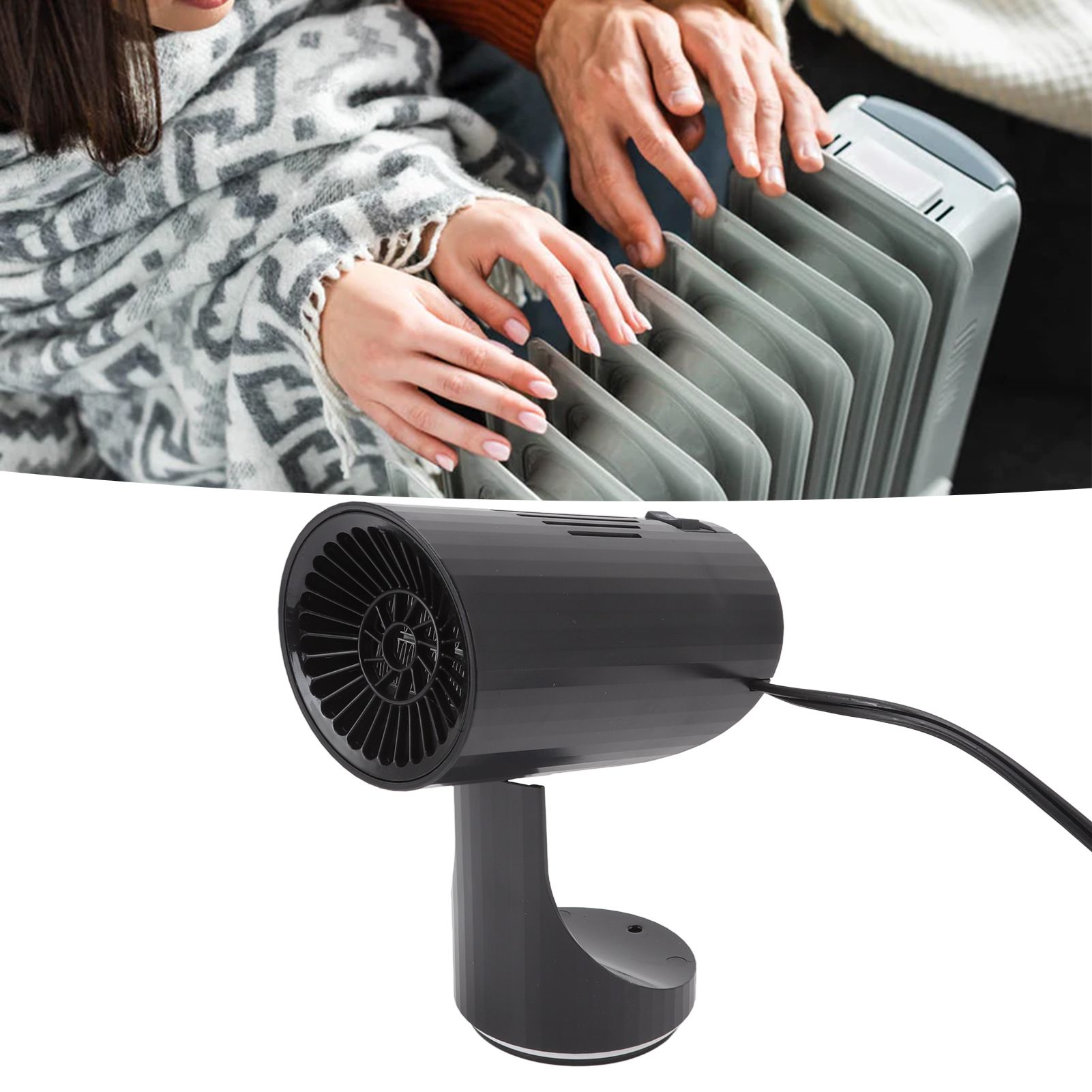Black Portable Car Heater Quick Heating Automatic Overheat Protection Car view 12