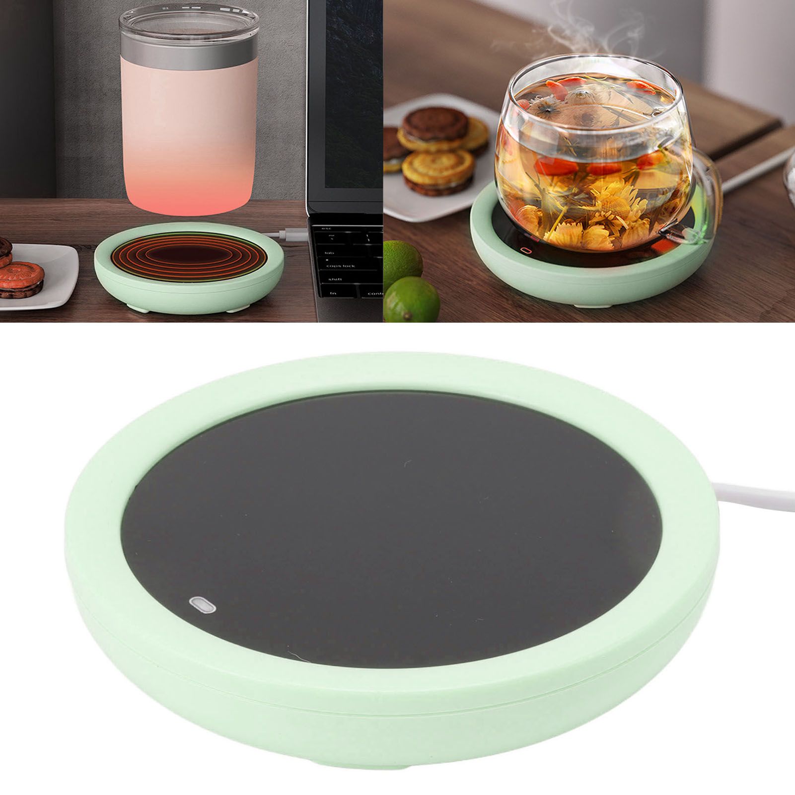 USB Coffee Mug Warmer Electric Gravity Switch 55 Celsius Degree Milk Heating view 11