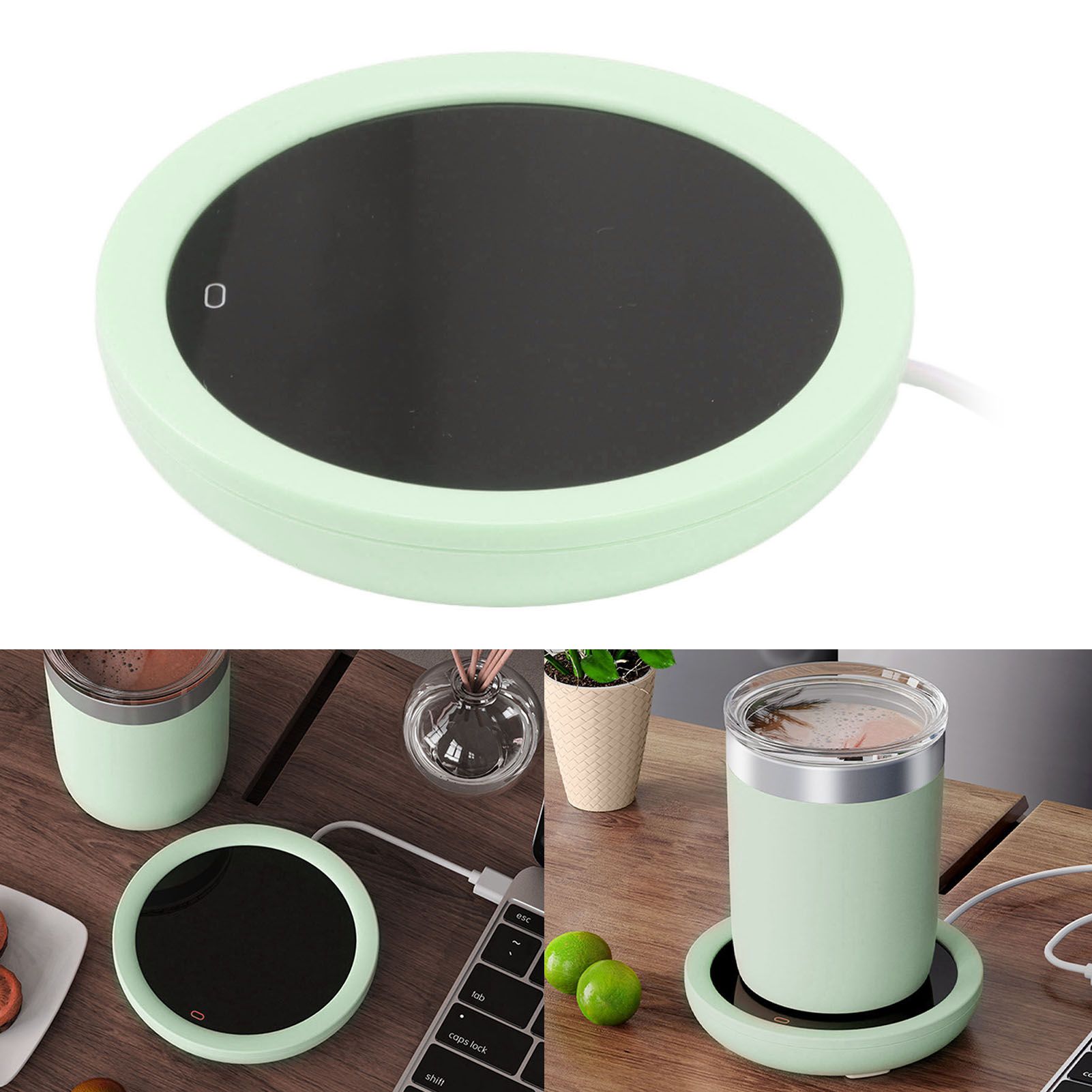 USB Coffee Mug Warmer Electric Gravity Switch 55 Celsius Degree Milk Heating view 12