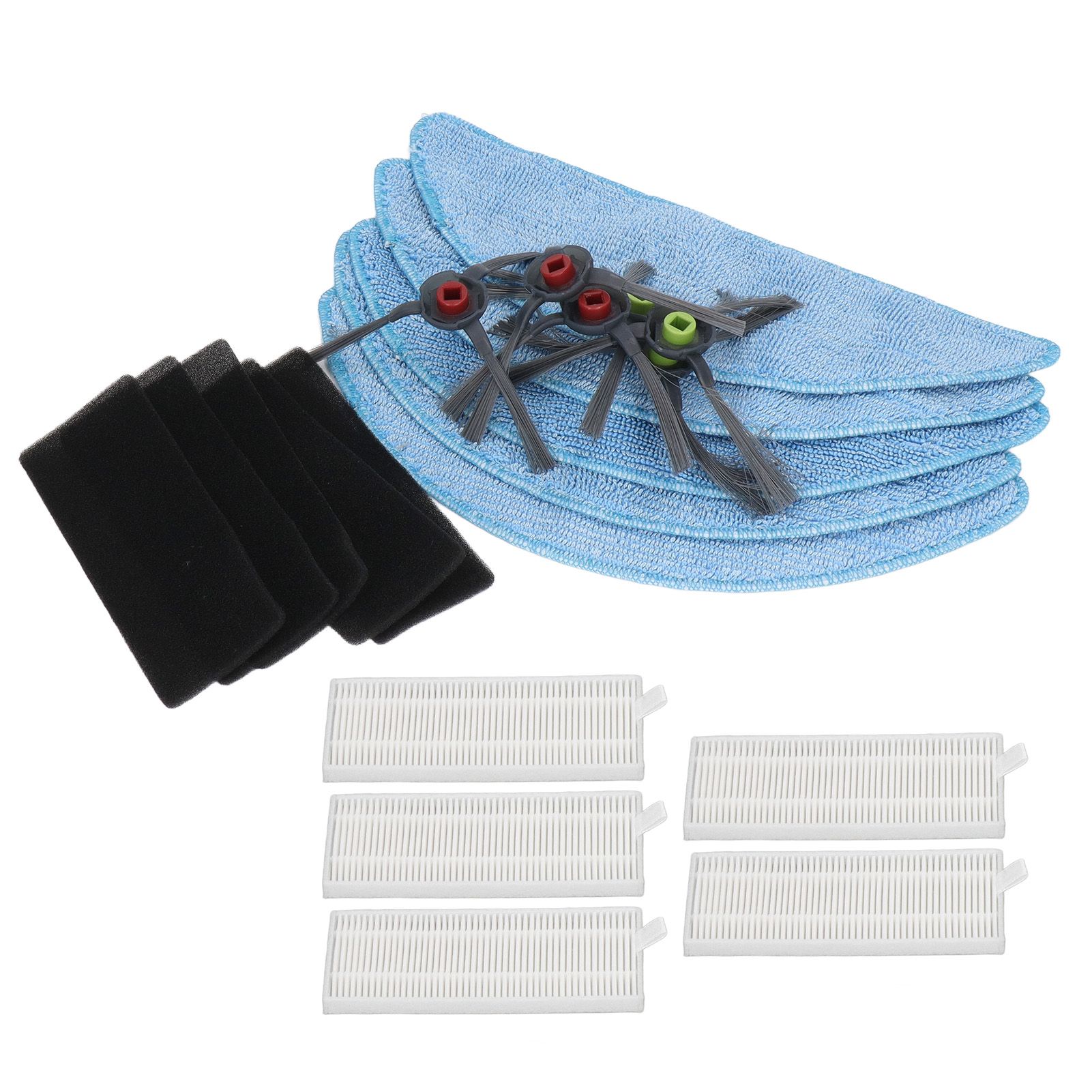 Robot Cleaner Rag Filter Set Replaceable Reusable Robot Cleaner Side Brush Set view 4