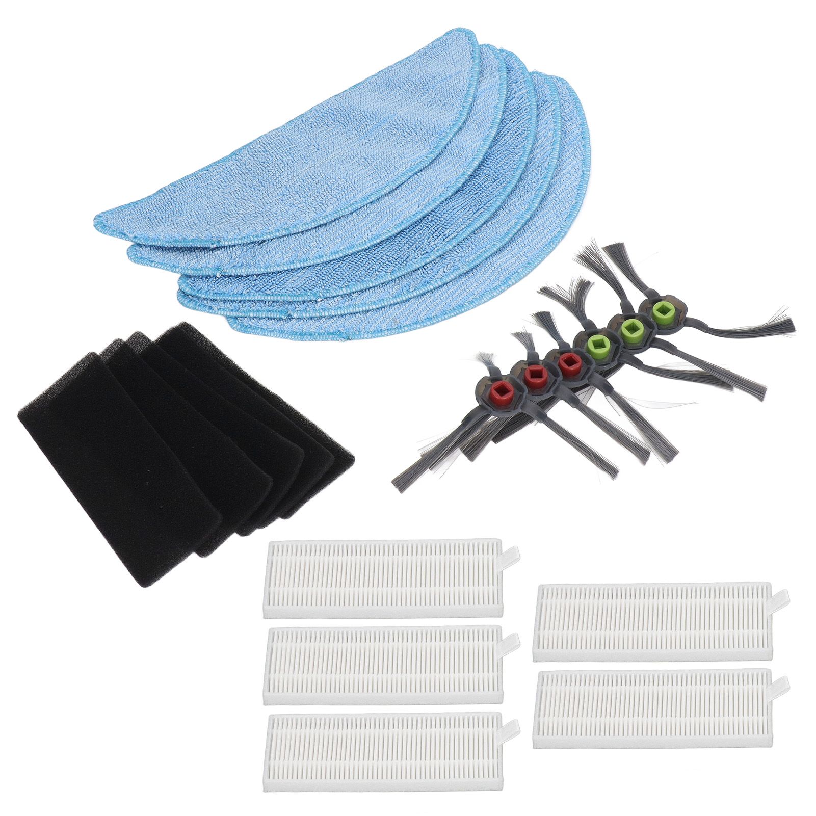 Robot Cleaner Rag Filter Set Replaceable Reusable Robot Cleaner Side Brush Set view 5