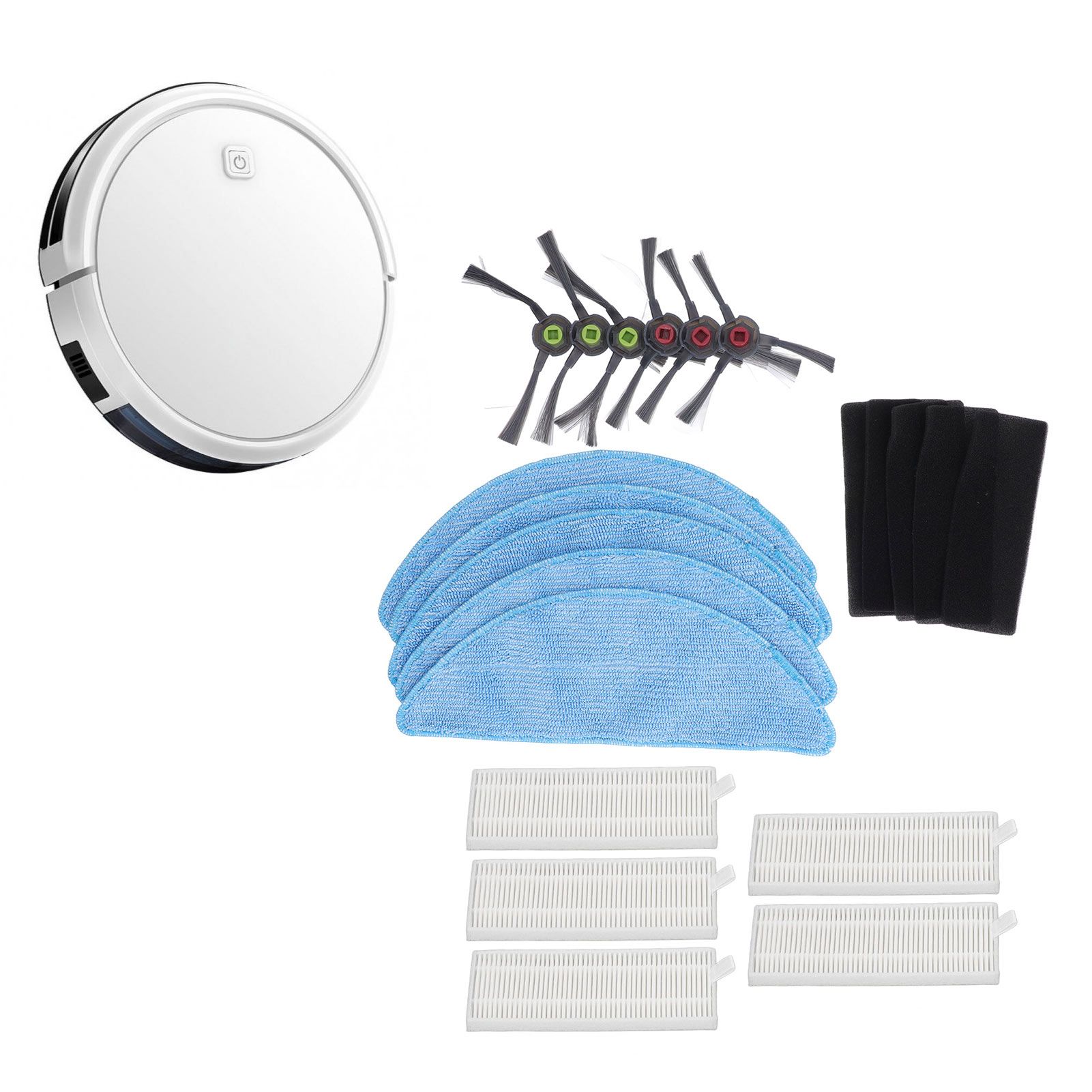 Robot Cleaner Rag Filter Set Replaceable Reusable Robot Cleaner Side Brush Set view 11