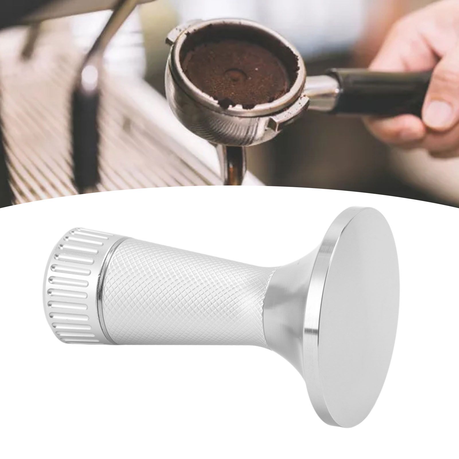 Coffee Tamper Stirrer Set Stainless Steel 2 in 1 58.3mm Coffee Tamper view 12