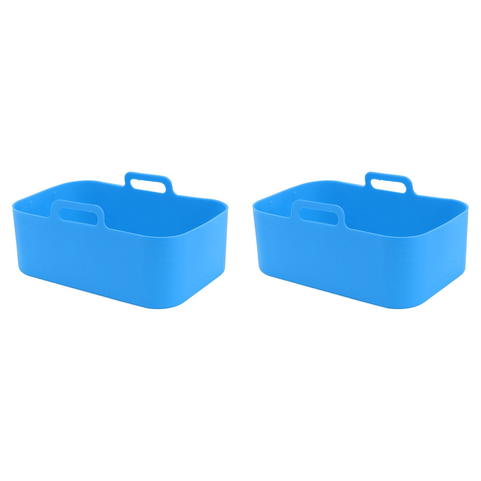 2 Sets Kitchen Fryer Silicone Basket and Mat Reusable Non Stick Rectangular view 4