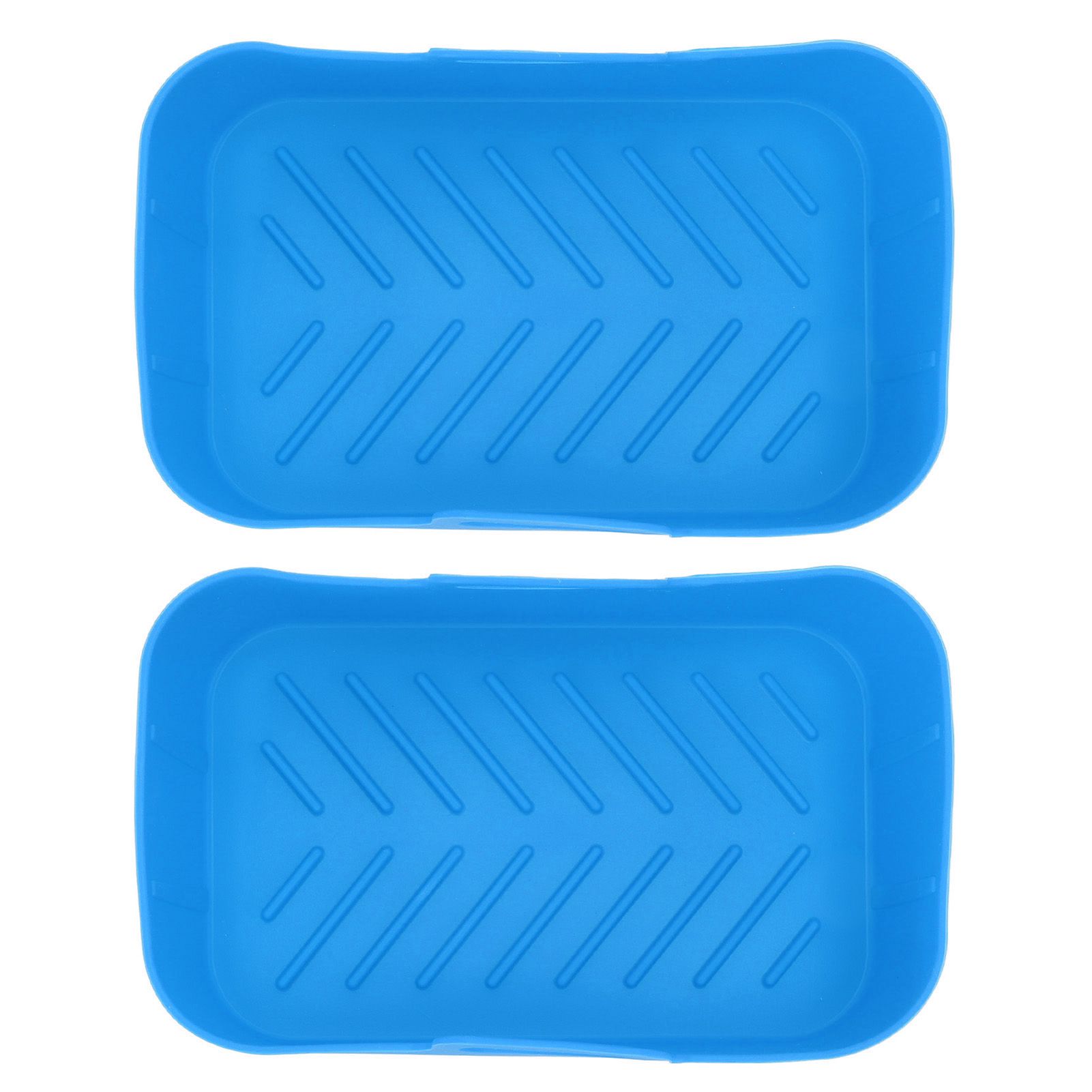 2 Sets Kitchen Fryer Silicone Basket and Mat Reusable Non Stick Rectangular view 5