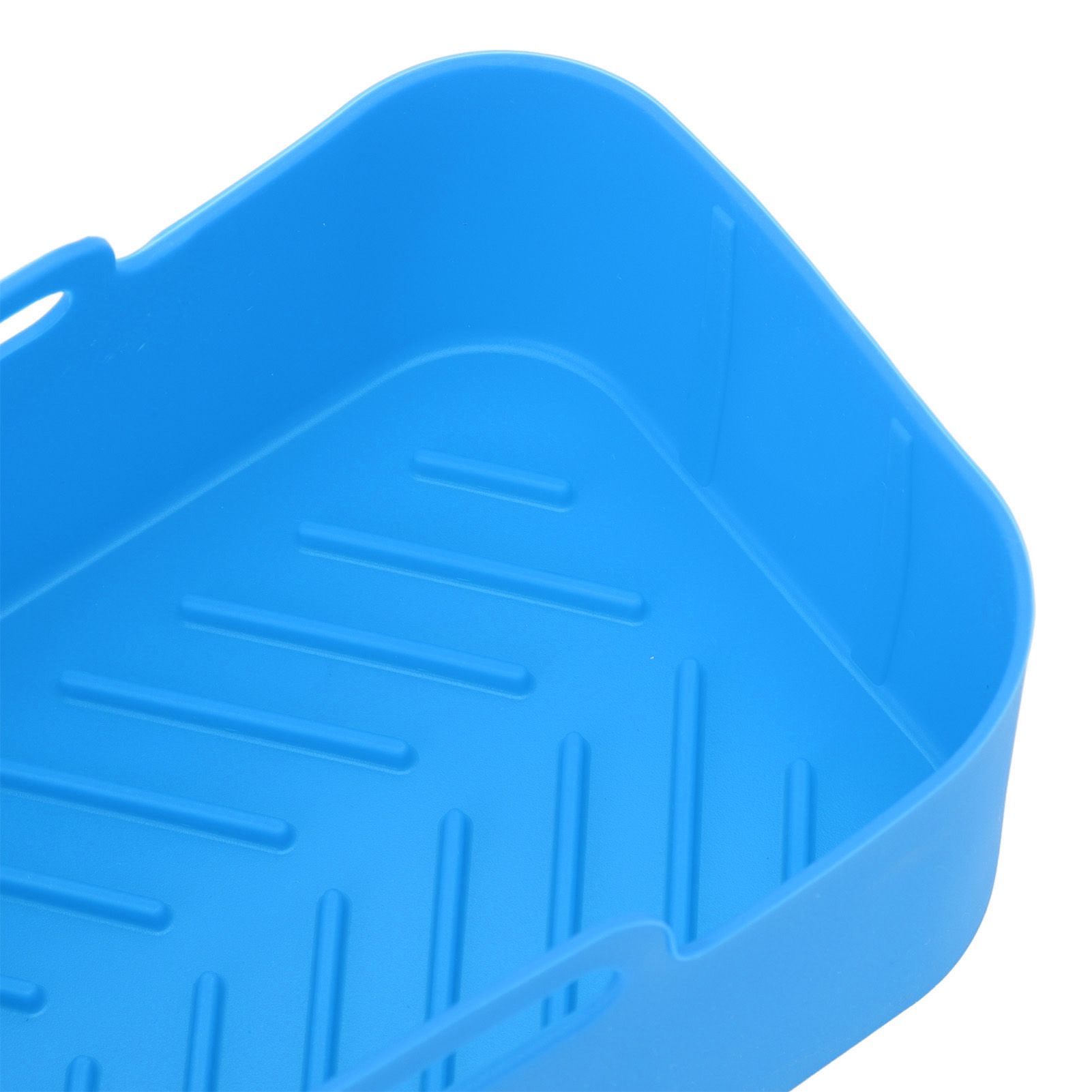 2 Sets Kitchen Fryer Silicone Basket and Mat Reusable Non Stick Rectangular view 15