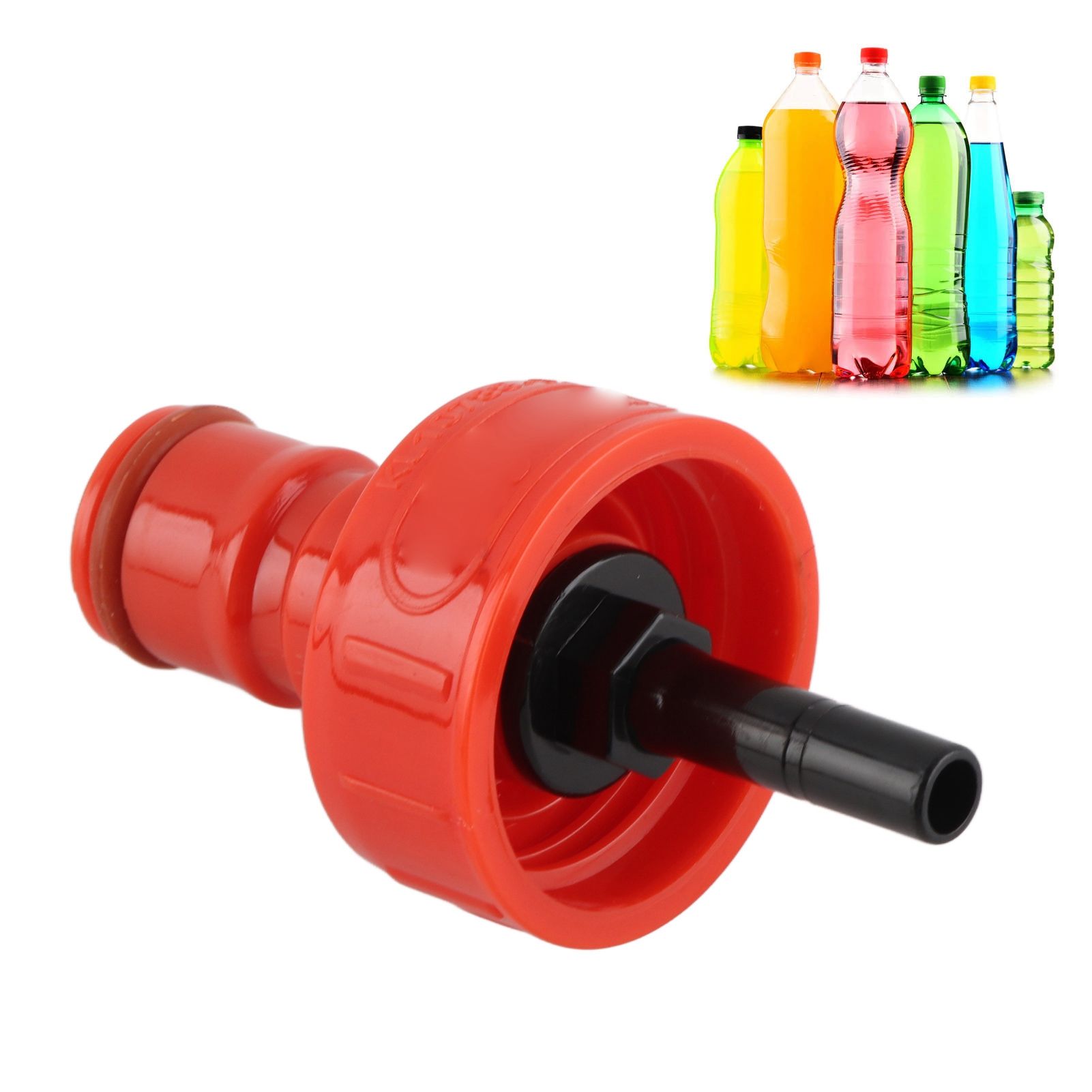 G1/4 Carbonation Cap Ball Lock Type Robust Lightweight ABS Carbonation PET view 12