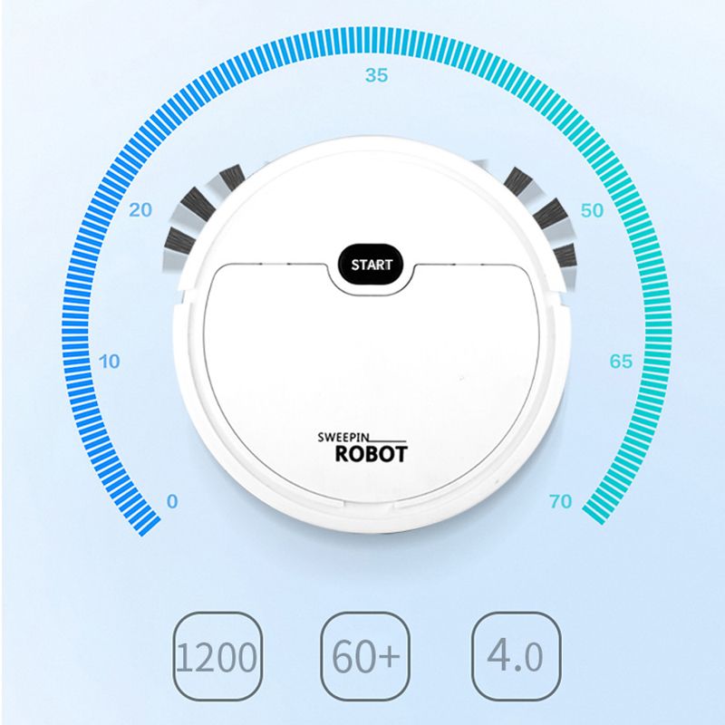 Robot Vacuum Cleaner USB Smart 3 In 1 Suction Sweeping Mopping Function view 3