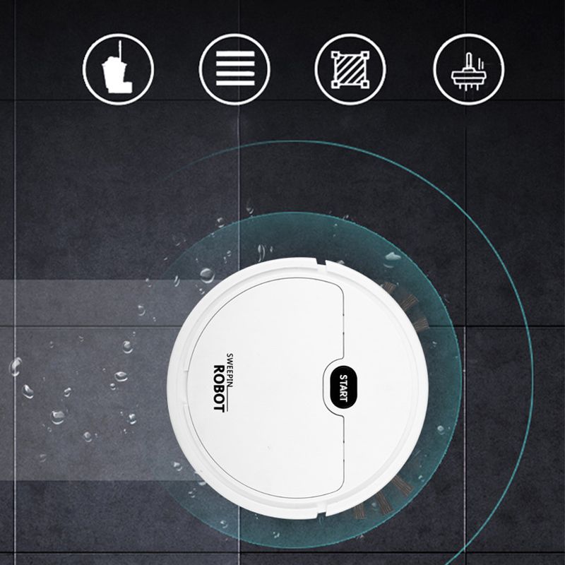 Robot Vacuum Cleaner USB Smart 3 In 1 Suction Sweeping Mopping Function view 8