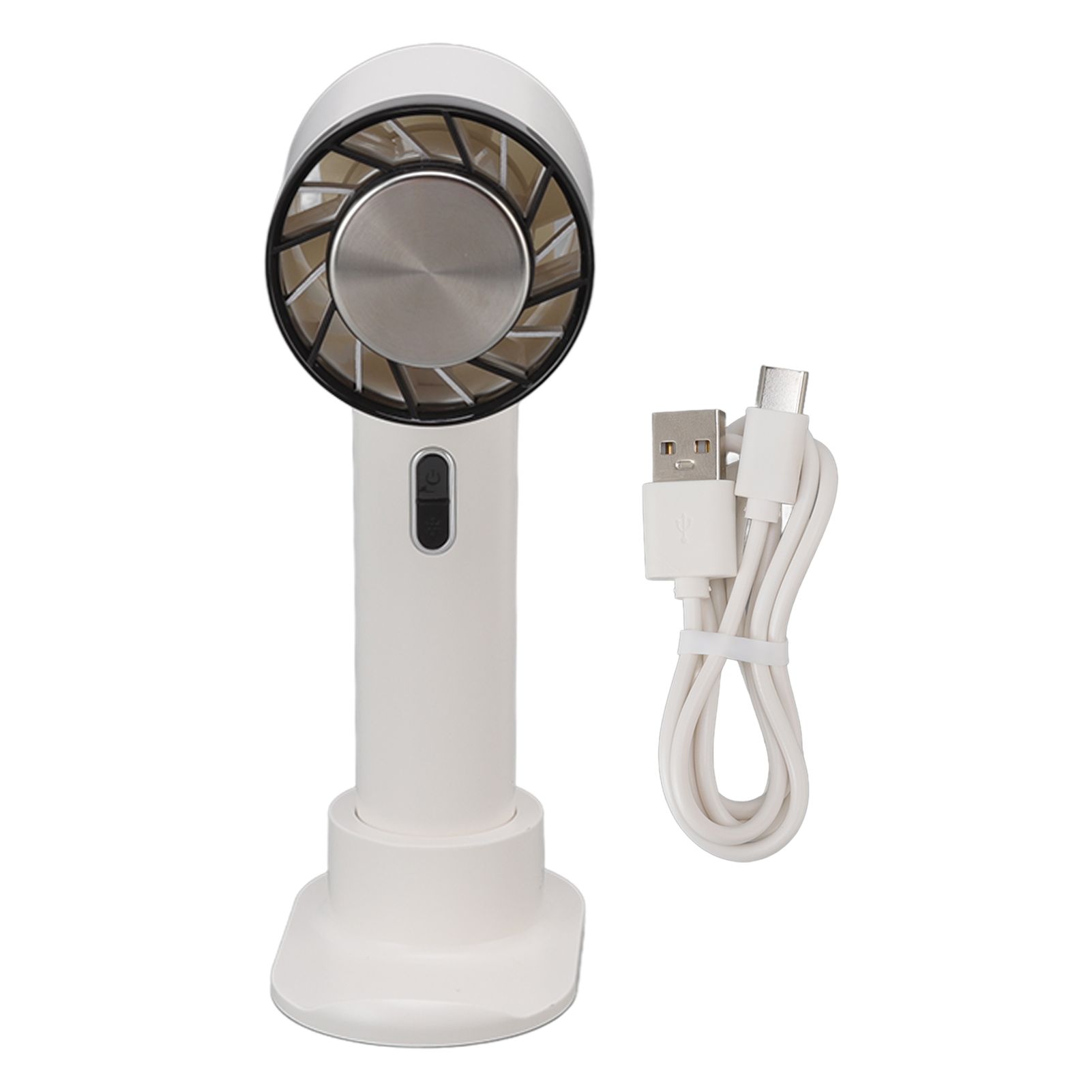Hand Held Cooling Fan Portable USB Rechargeable Small Pocket Fan for Office view 2
