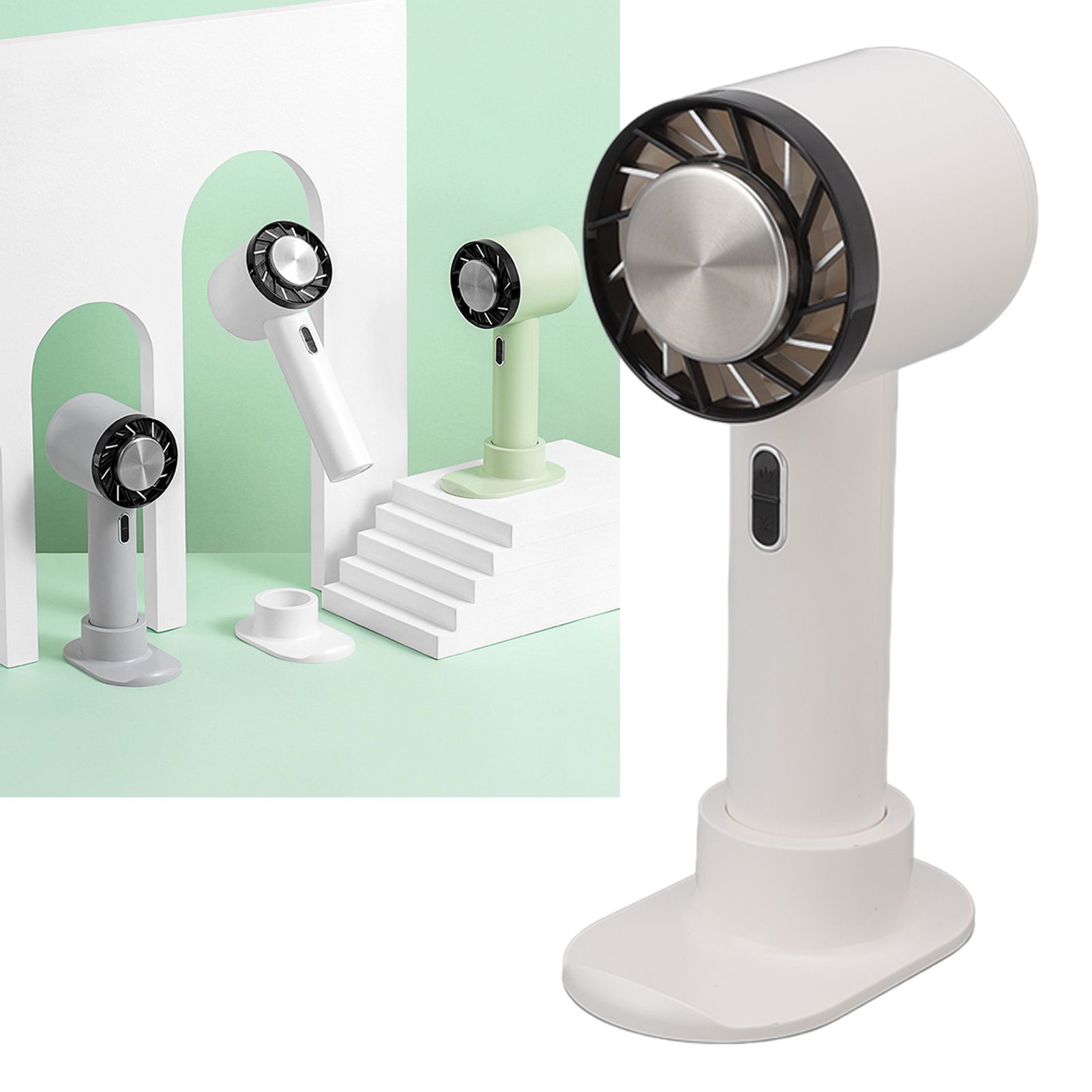 Hand Held Cooling Fan Portable USB Rechargeable Small Pocket Fan for Office view 11