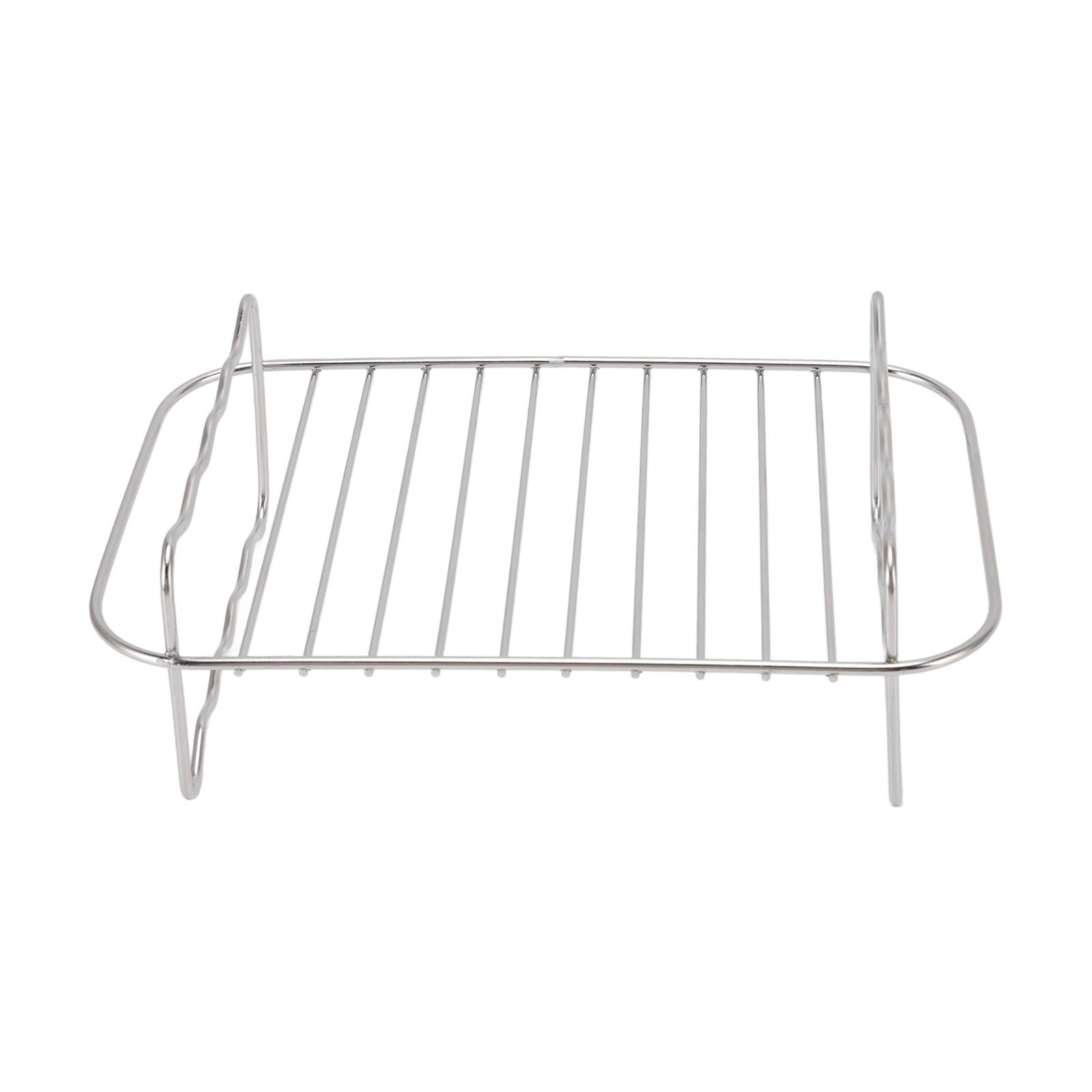 Fryer Rack Stainless Steel Rectangle Double Layer Fryer Accessory for NINJA view 3