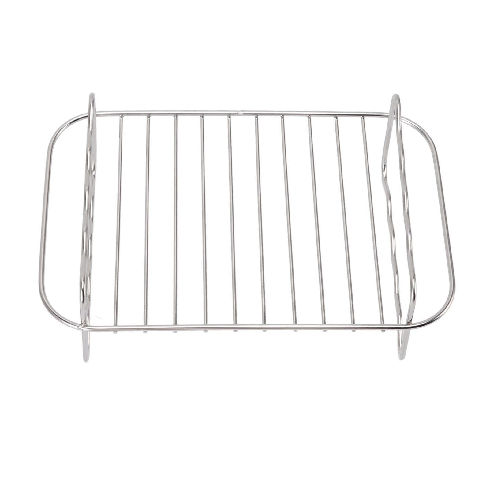 Fryer Rack Stainless Steel Rectangle Double Layer Fryer Accessory for NINJA view 4