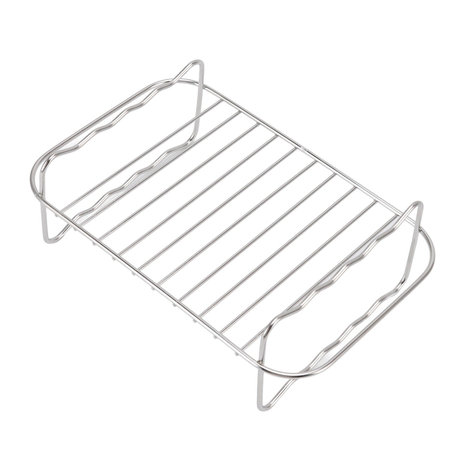 Fryer Rack Stainless Steel Rectangle Double Layer Fryer Accessory for NINJA view 5