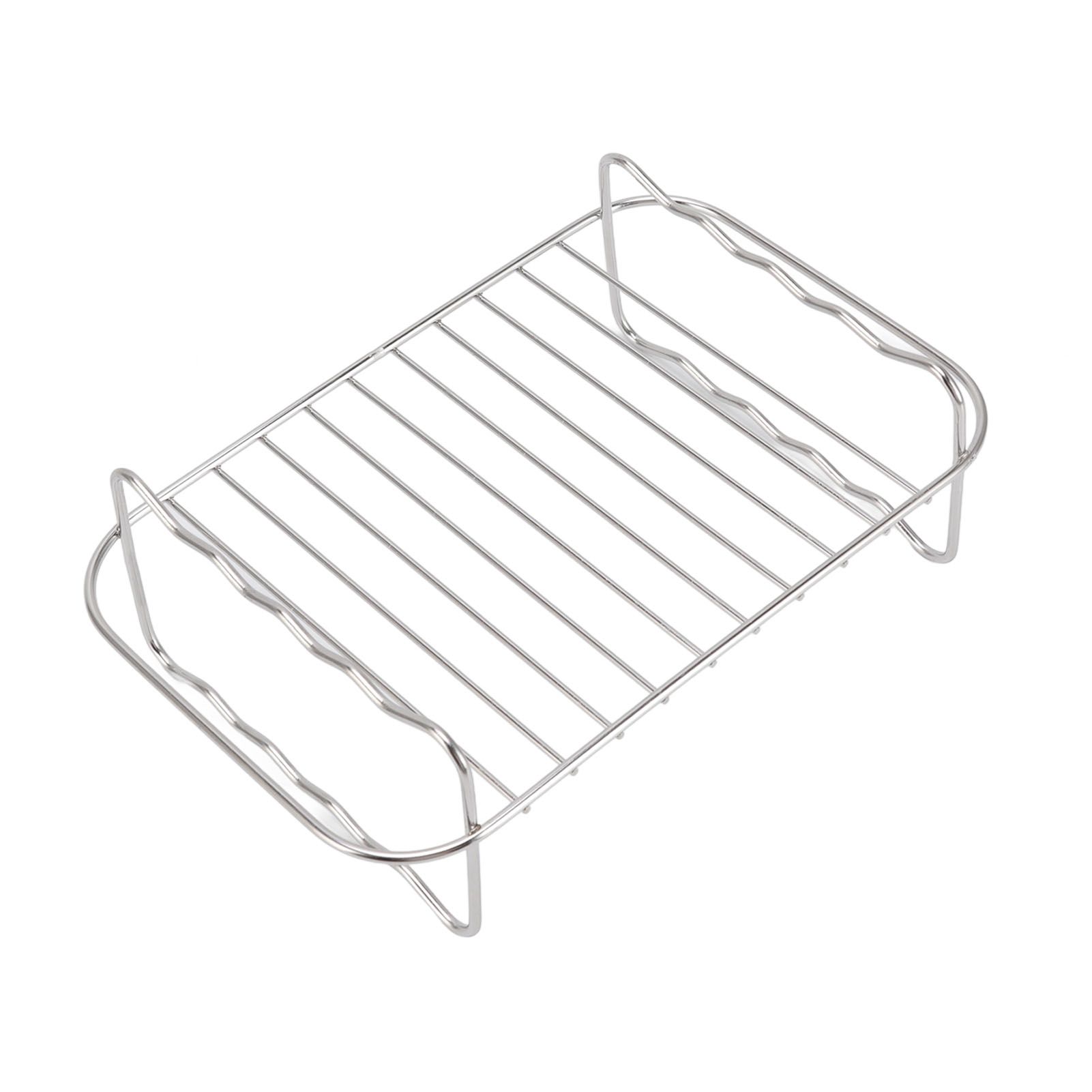 Fryer Rack Stainless Steel Rectangle Double Layer Fryer Accessory for NINJA view 9