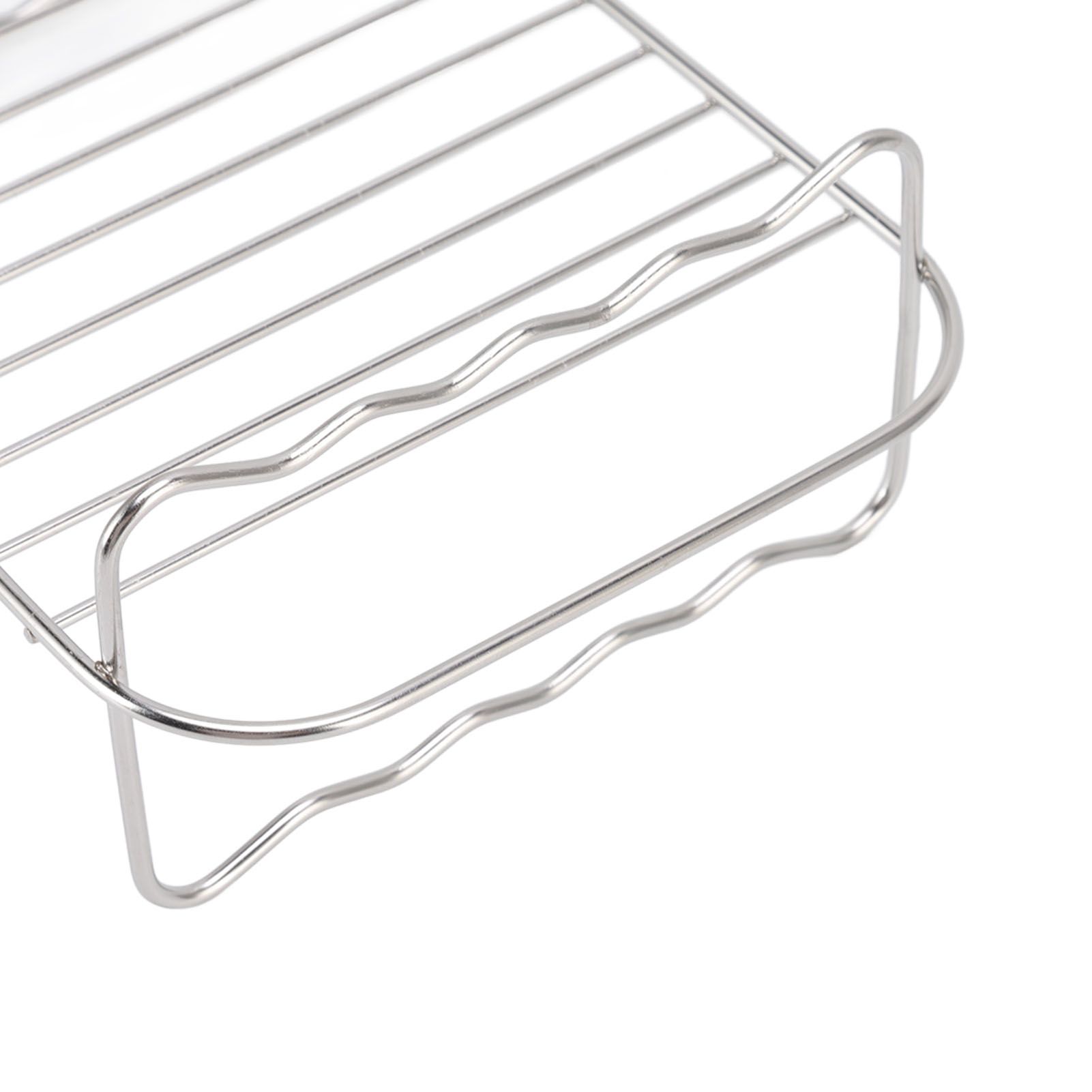 Fryer Rack Stainless Steel Rectangle Double Layer Fryer Accessory for NINJA view 14