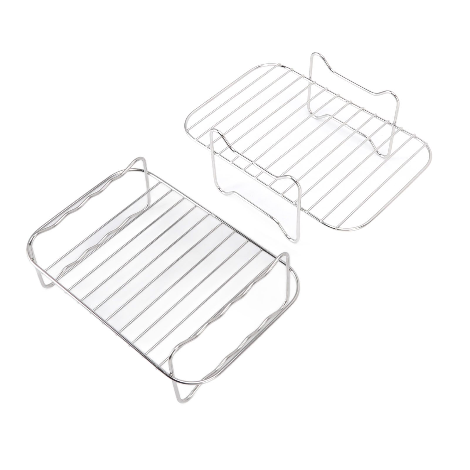 Fryer Rack Stainless Steel Skewer Rack Fryer Steaming Rack with Anti Scalding view 7