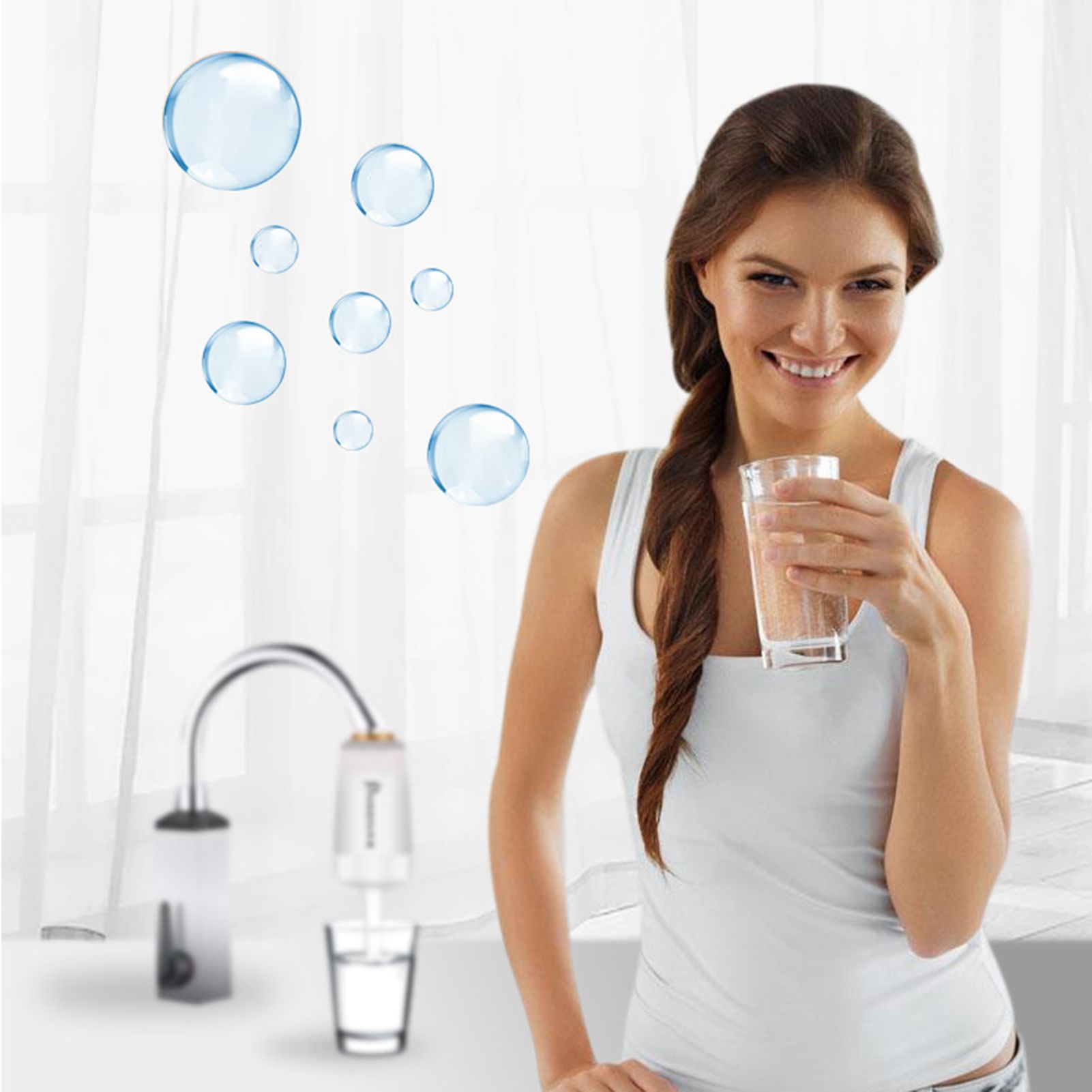 Faucet Water Purifier Home Kitchen Tap Water Filter Sink Faucet Nozzle view 11