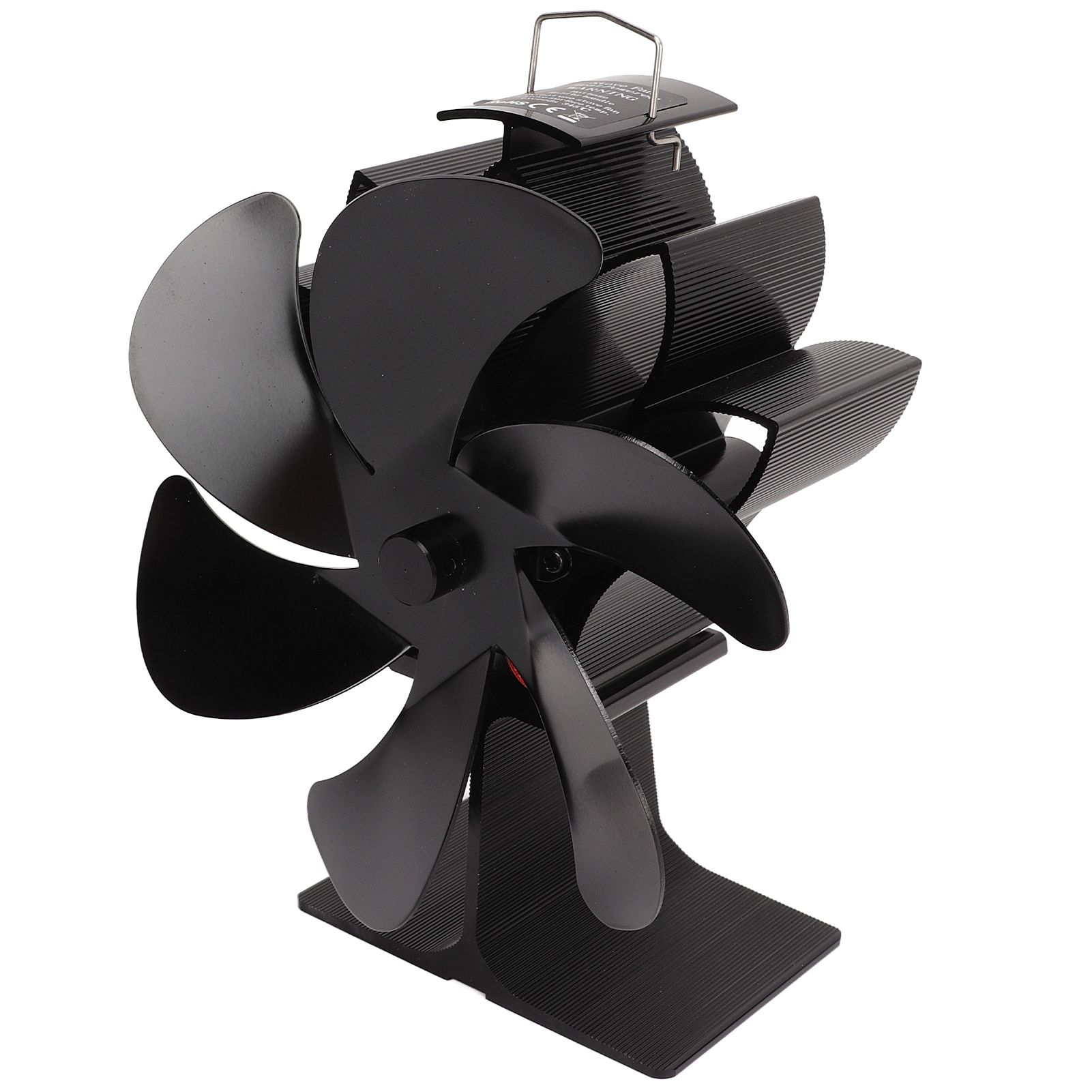 6 Blade Stove Eco Fan Black High Temperature Resistant Self Starting Energy view 4