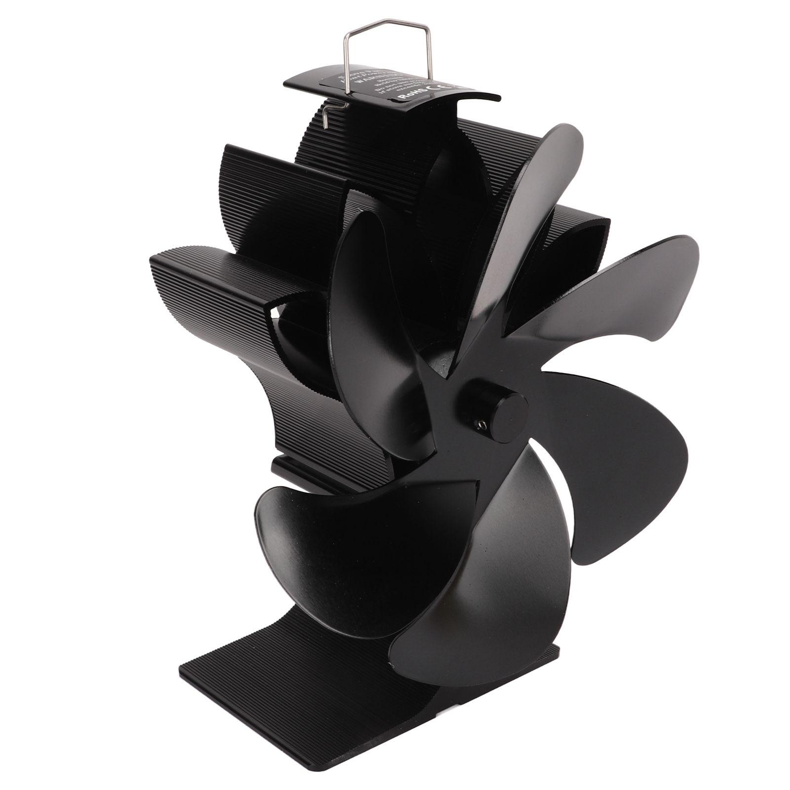 6 Blade Stove Eco Fan Black High Temperature Resistant Self Starting Energy view 5