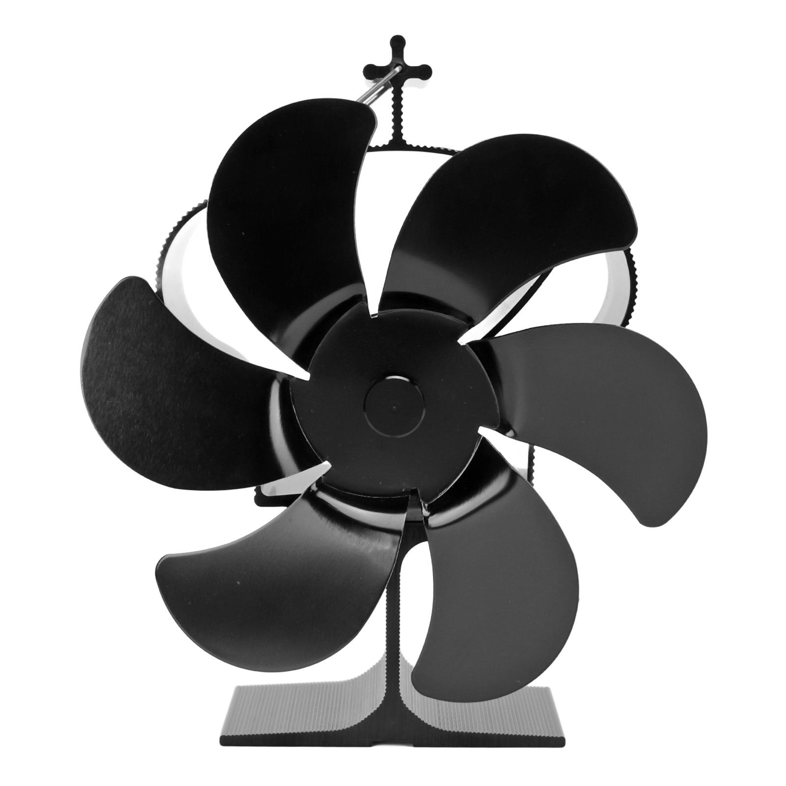 6 Blades Heat Powered Fireplace Fan Self Starting Eco Friendly Wood Stove Fan view 2