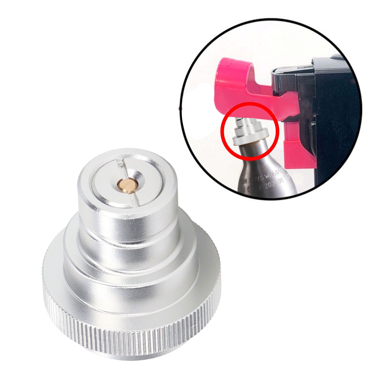 Soda Water Adapter for DUO for Terra for Art Gas Cylinder Inflation Quick view 11