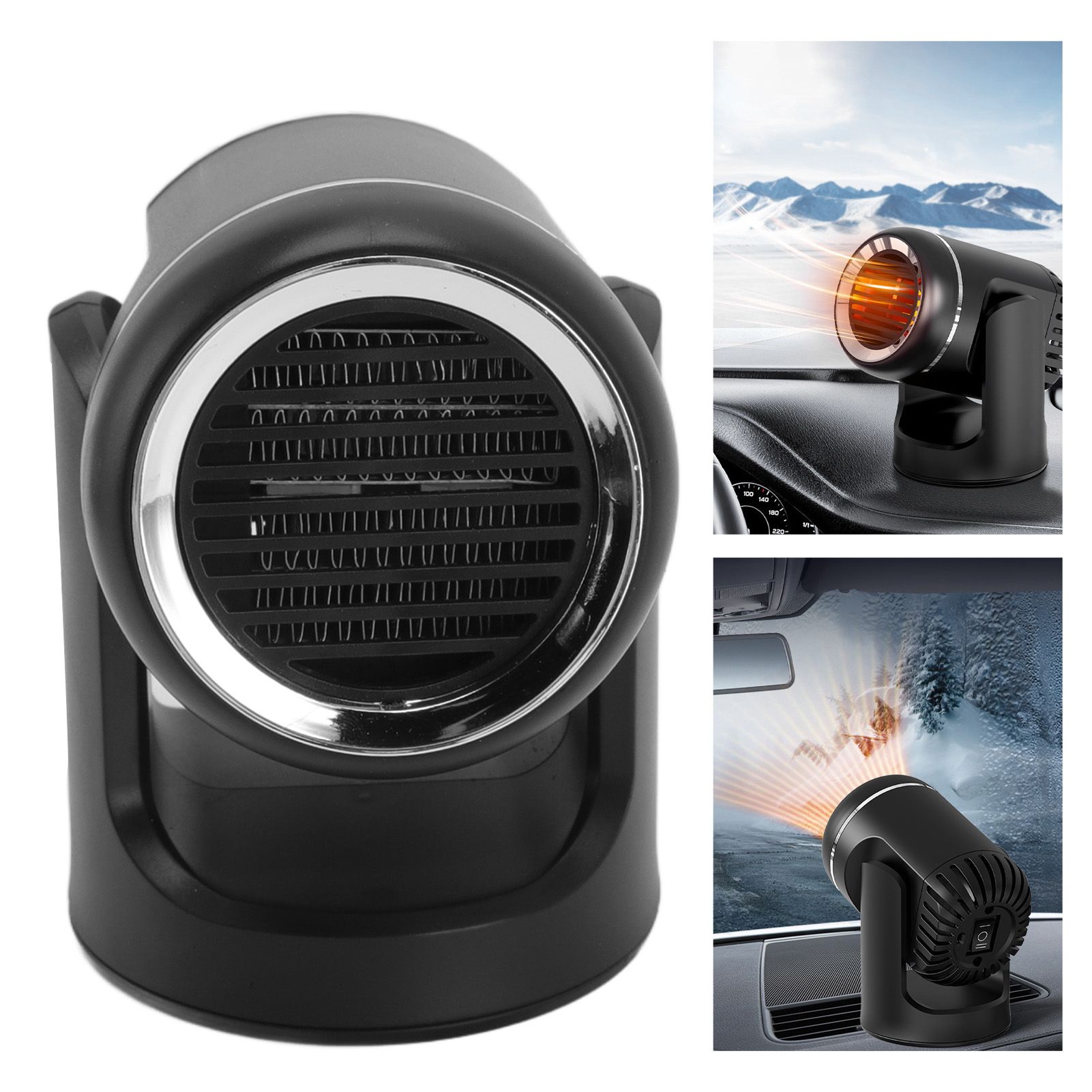 12V 120W Portable Car Heater Fast Heating Windshield Defroster Defogger for view 12