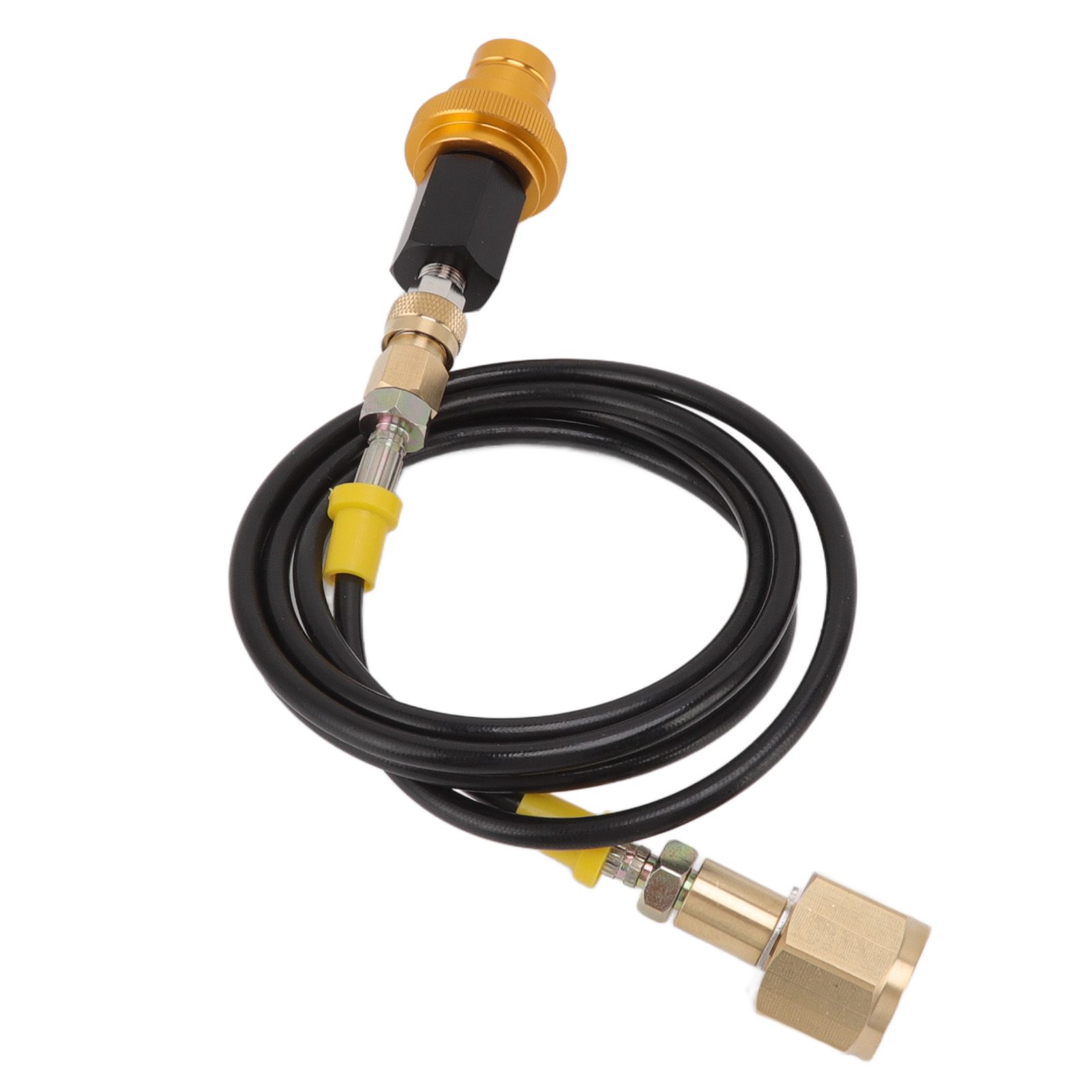Soda Machine Adapter Hose Kit 1.5m Black Soda Adapter Hose with Gold Quick view 2