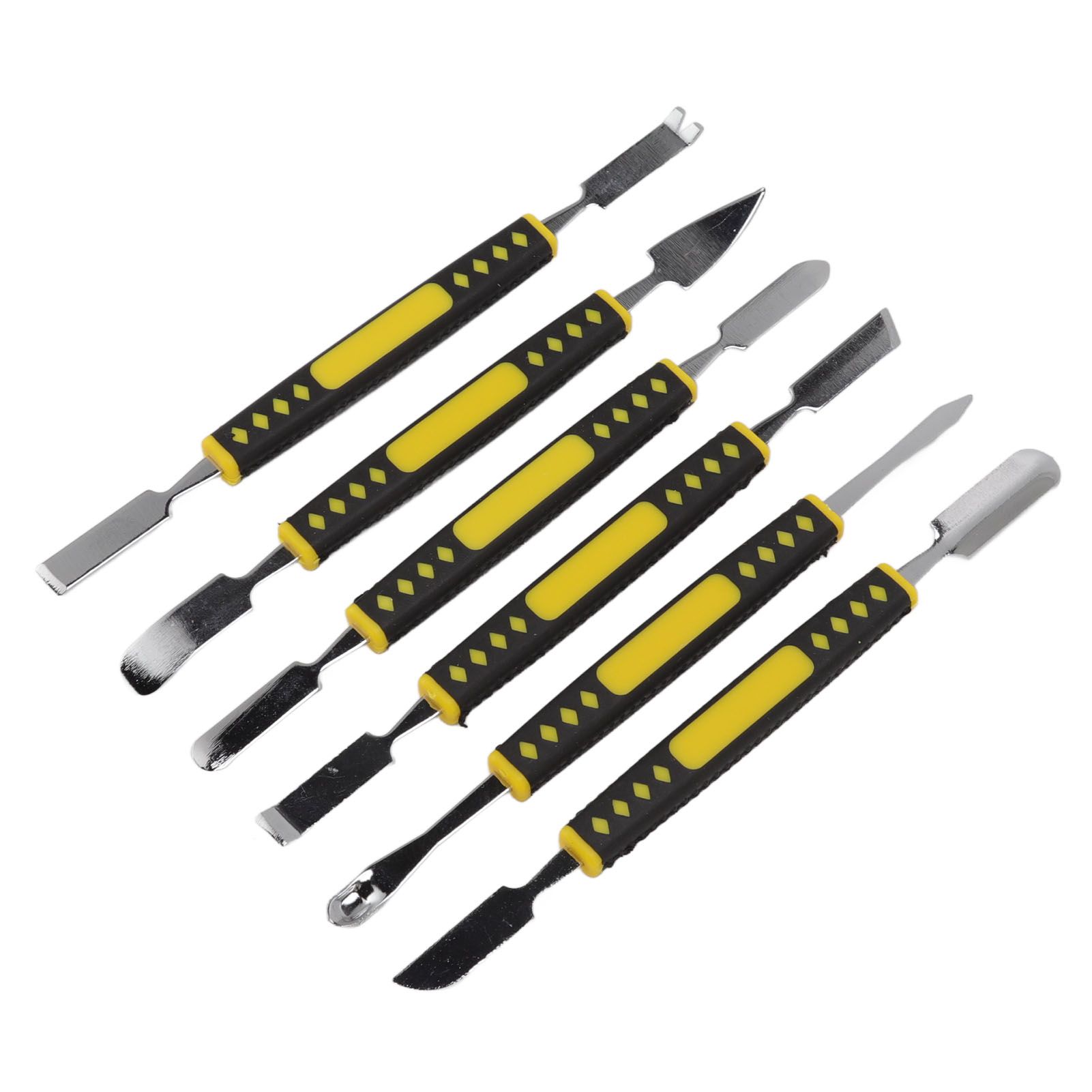 6Pcs Spudger Opening Pry Tool ABS Handle Alloy Steel Bar for Electronic view 7