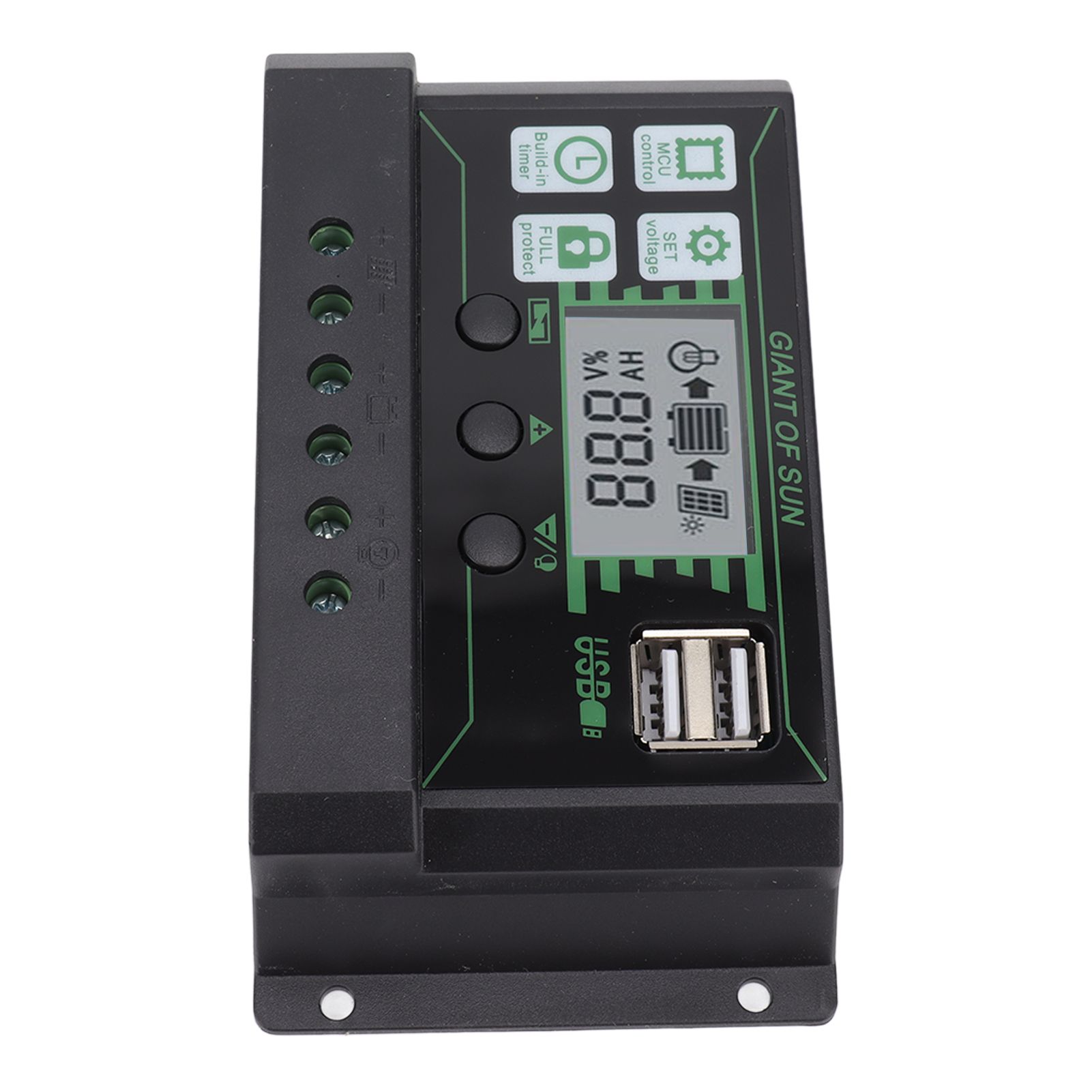 Solar Charge Controller Dual USB Automatic Identification PWM PV Panel Charger view 2