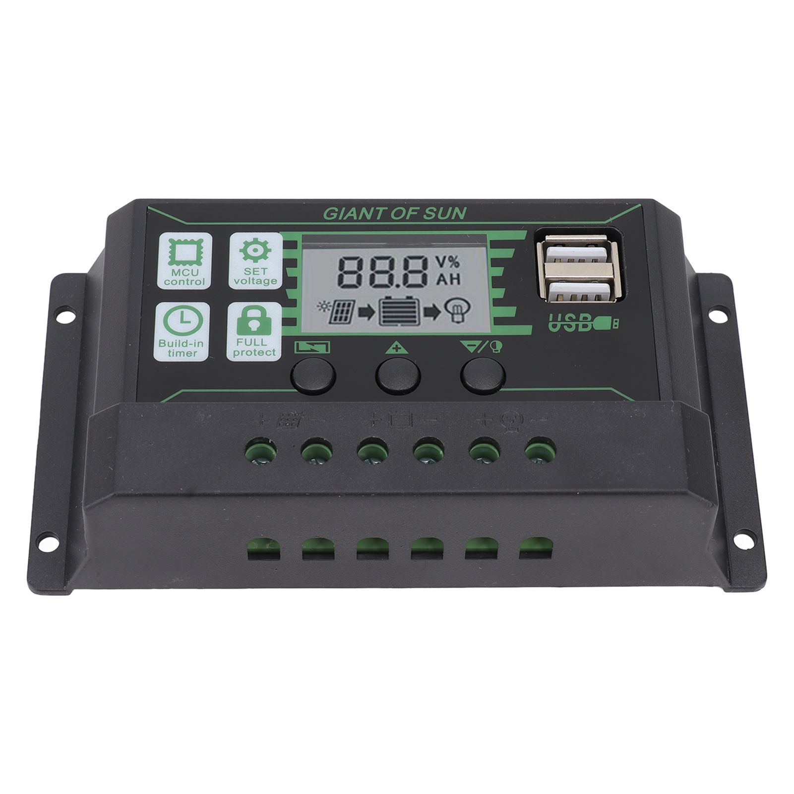 Solar Charge Controller Dual USB Automatic Identification PWM PV Panel Charger view 5