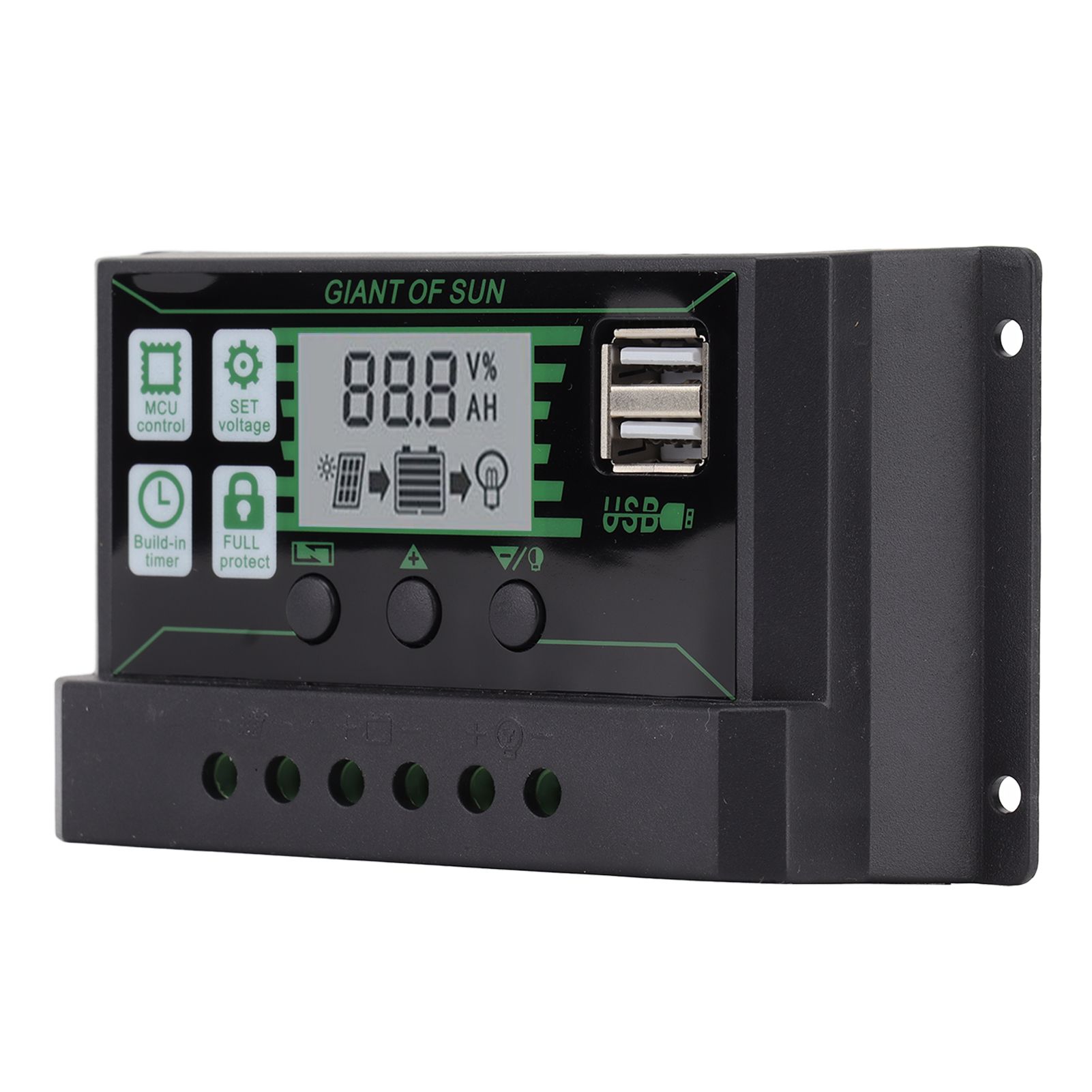 Solar Charge Controller Dual USB Automatic Identification PWM PV Panel Charger view 7