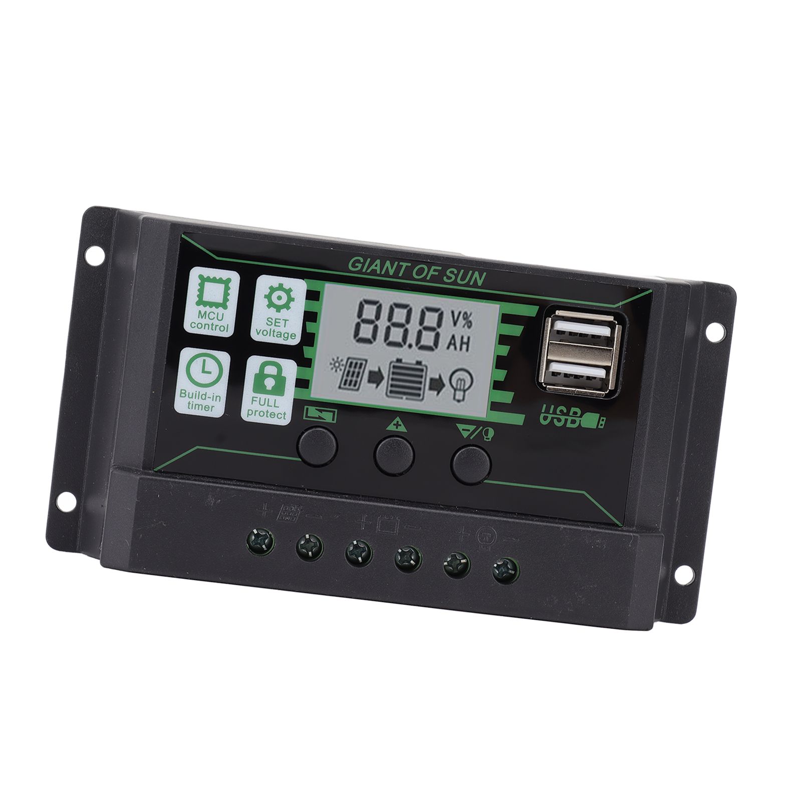 Solar Charge Controller Dual USB Automatic Identification PWM PV Panel Charger view 9