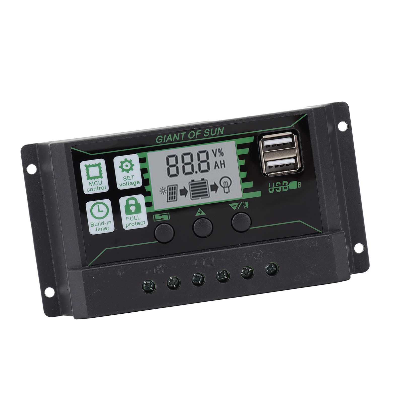 Solar Charge Controller Dual USB Automatic Identification PWM PV Panel Charger view 10