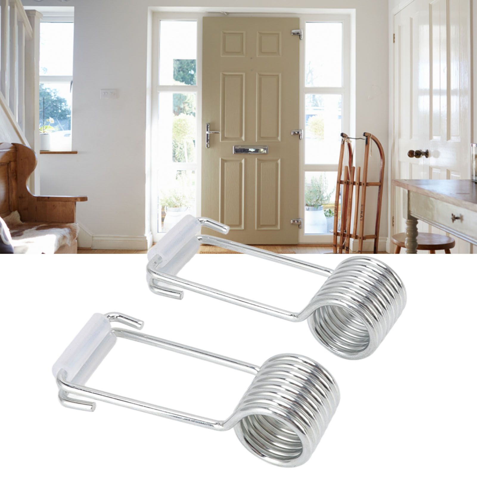 4 PCS 2CM Spring Hinge Door Closer Self Closing Spring Butt Hinge Pins Door view 12